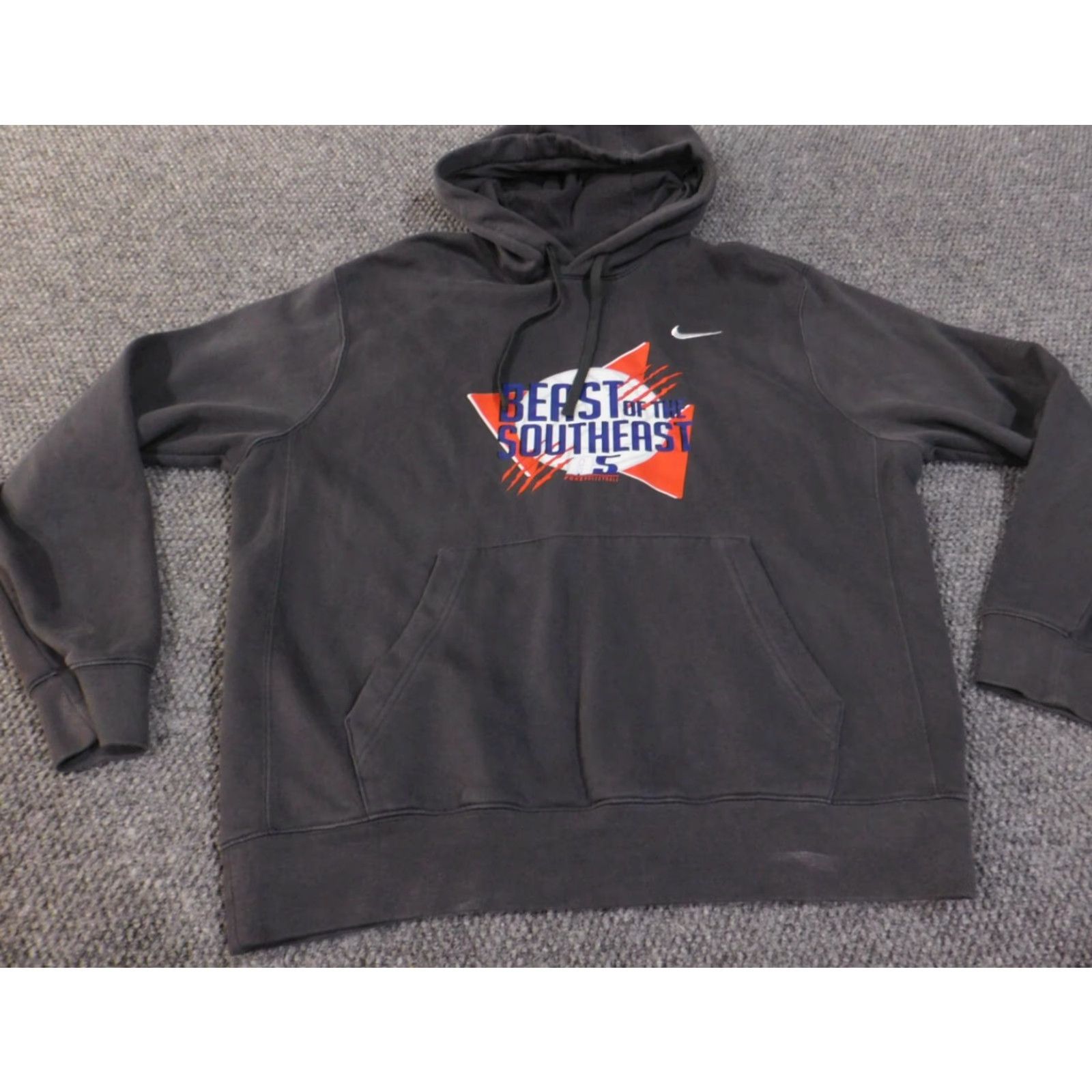 Nike Nike Hoodie Mens L Gray Pullover Pocket Knit Logo Sportswear Size US L / EU 52-54 / 3 - 4 Thumbnail