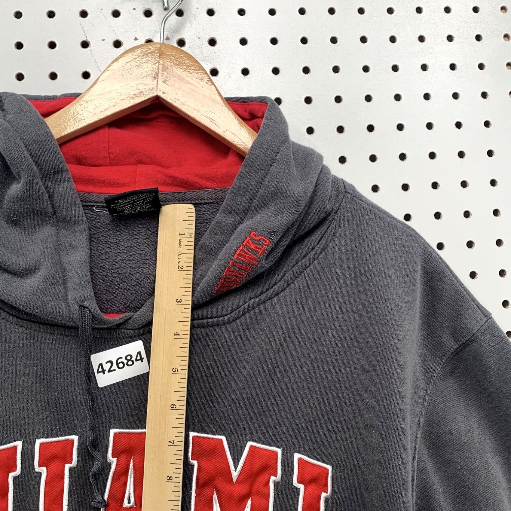 Vintage Colosseum Miami Ohio Univerity Hoodie Sweatshirt Gray Mens 2XL Long Sleeve Pullover Size US XXL / EU 58 / 5 - 5 Thumbnail