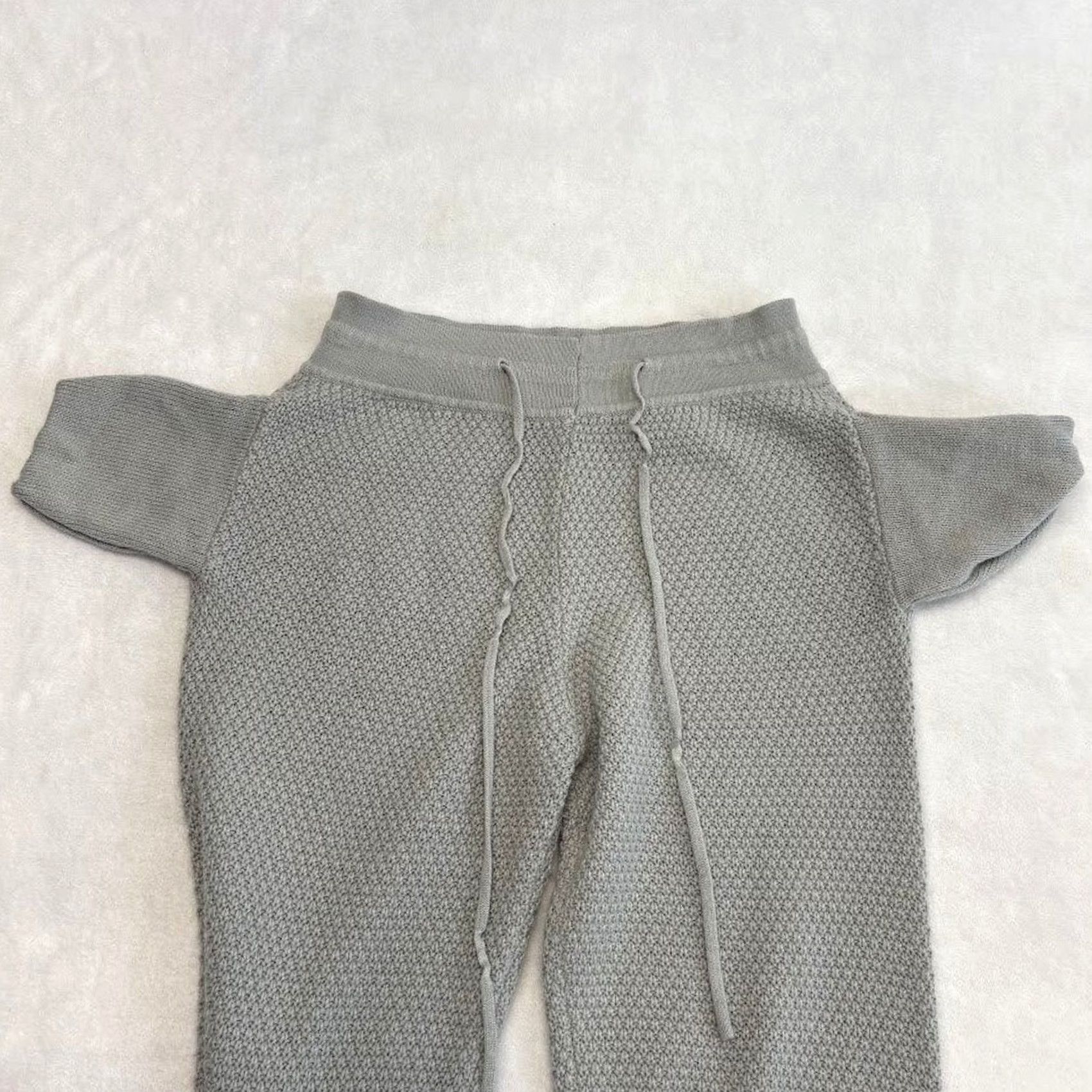 PrettyLittleThing PRETTYLITTLETHING Gray Textured Knit Jogger Sweatpants Women S Size S Size S / US 4 / IT 40 - 6 Thumbnail