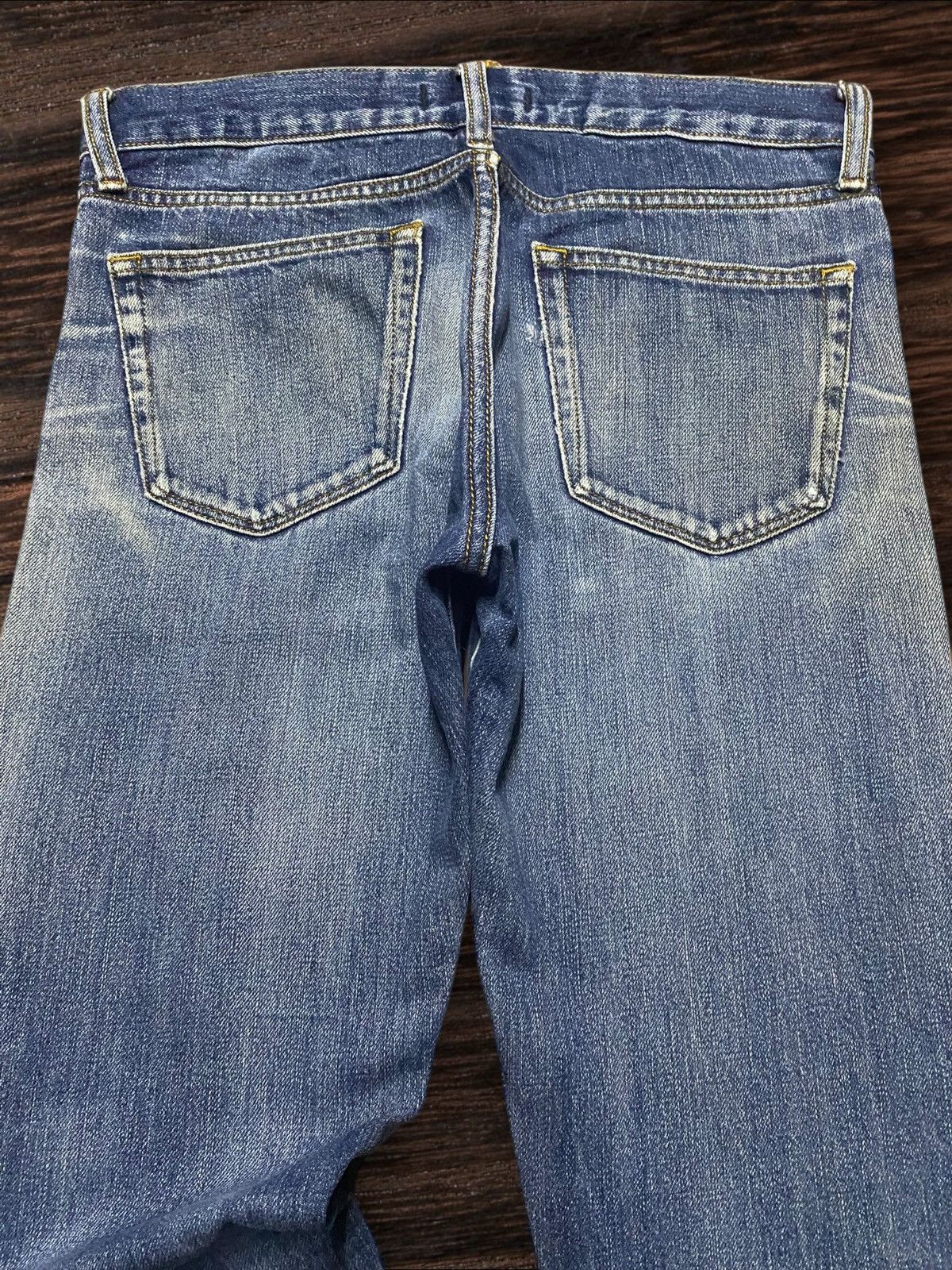 Japanese Brand Vintage Japanese Brand Uniqlo Selvedge Distressed Slim Jeans Size US 31 - 4 Thumbnail