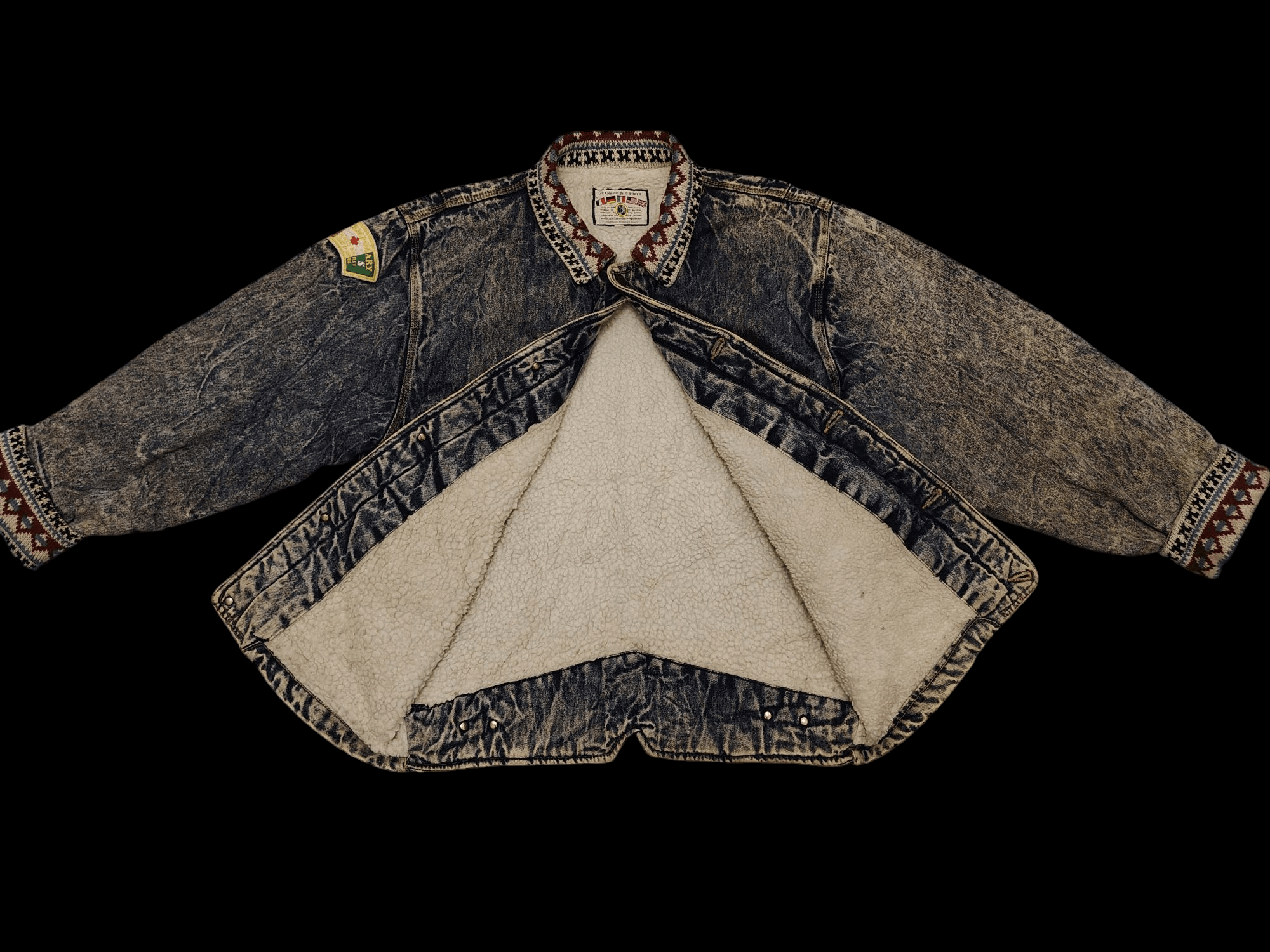 Japanese Brand 💥Insane💥 Intl bobson flared jeans Distressed denim jacket Size US XL / EU 56 / 4 - 2 Thumbnail