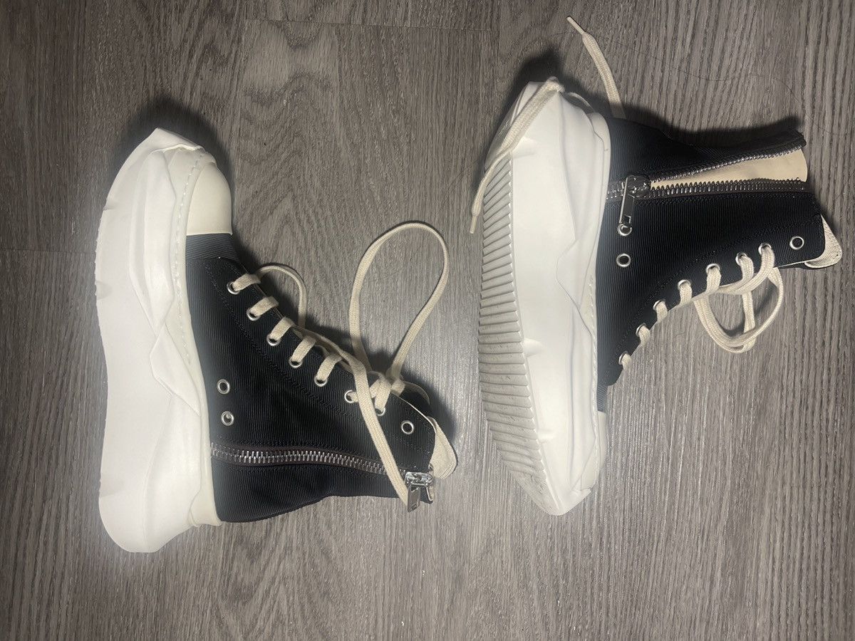 Rick Owens DRKSHDW Abstract Low Sneakers Natural Milk | END