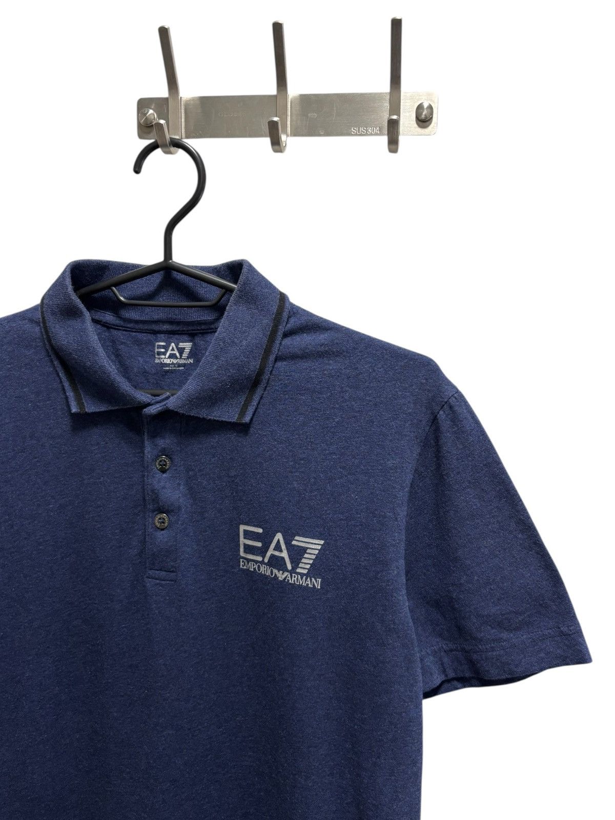 Armani Emporio Armani Tshirt Polo EA7 Logo Designer Collared Neck Size US M / EU 48-50 / 2 - 2 Thumbnail