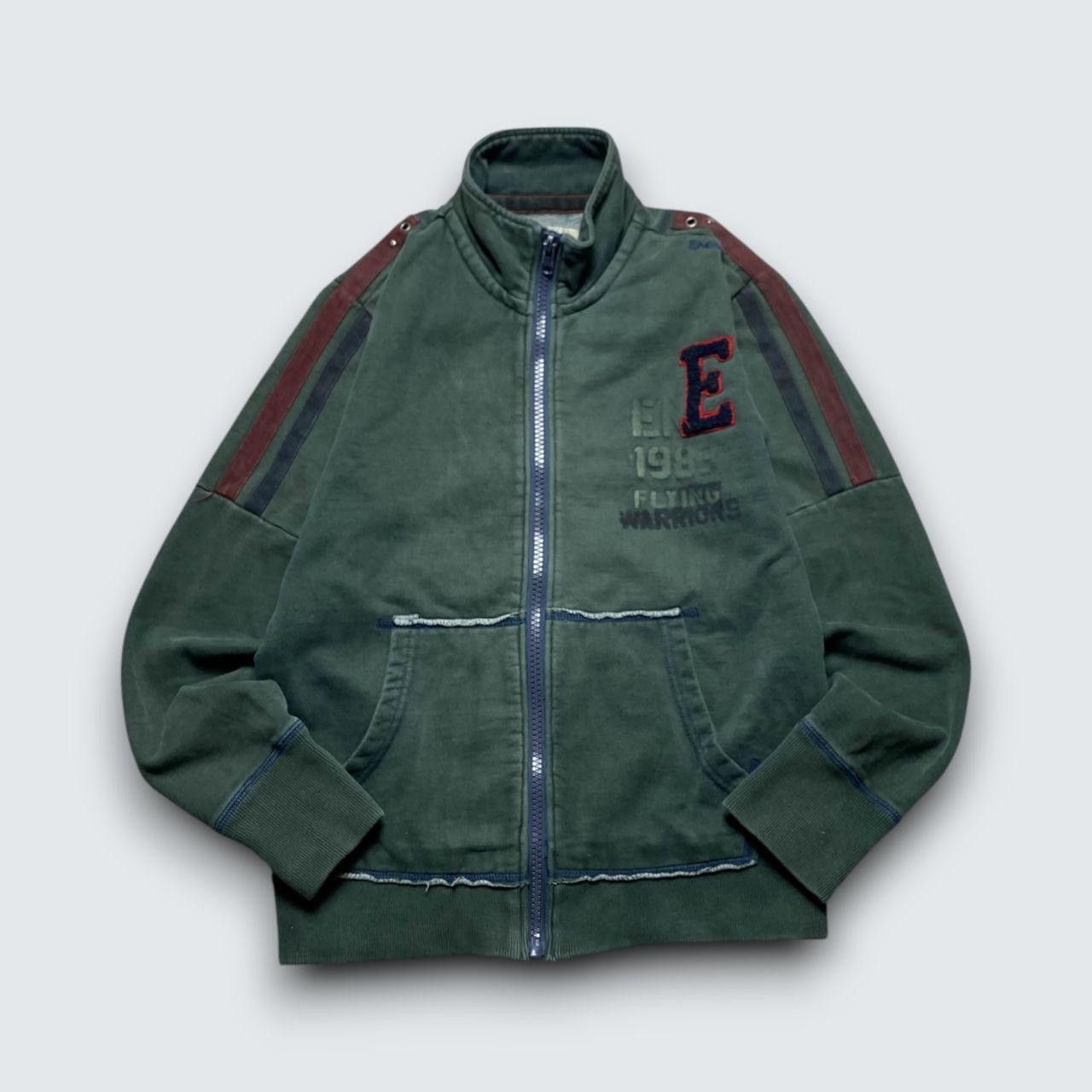 Energie Vintage Energie Zip-up Sweatshirt Green M Size US M / EU 48-50 / 2 - 1 Thumbnail
