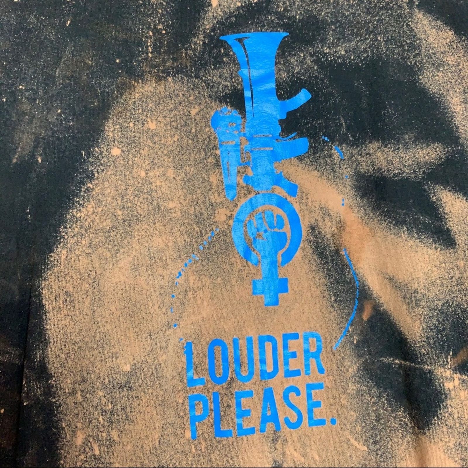 Gildan Gildan Black Louder Please Tie Dye Graphic Tee Unisex Large Size US L / EU 52-54 / 3 - 2 Thumbnail