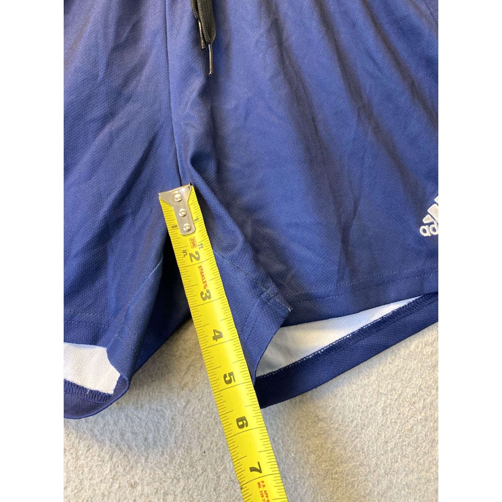 Adidas Adidas Womens Athletic Running Shorts Blue Nylon Size S Climalite | Size 28" / US 6 / IT 42 - 6 Thumbnail