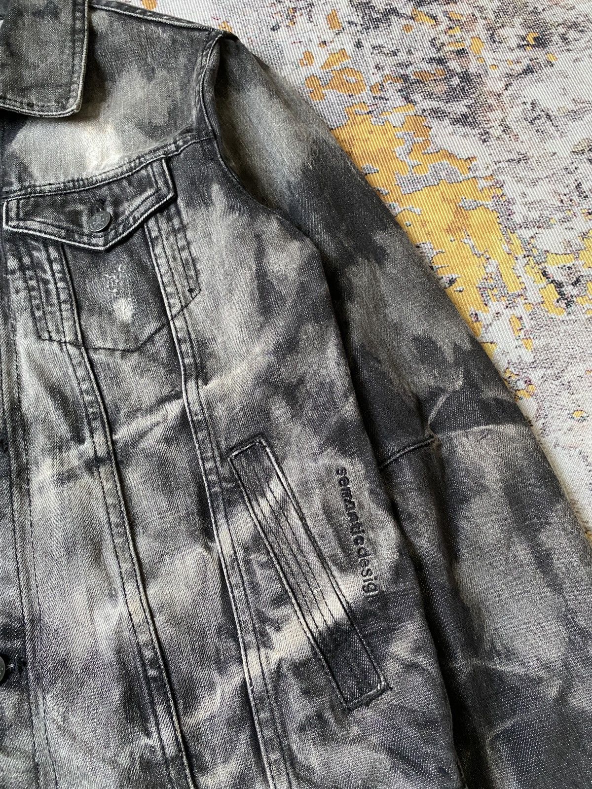 Roen Roen X Semantic Design Bleached Distressed Denim Jacket Size US M / EU 48-50 / 2 - 9 Thumbnail