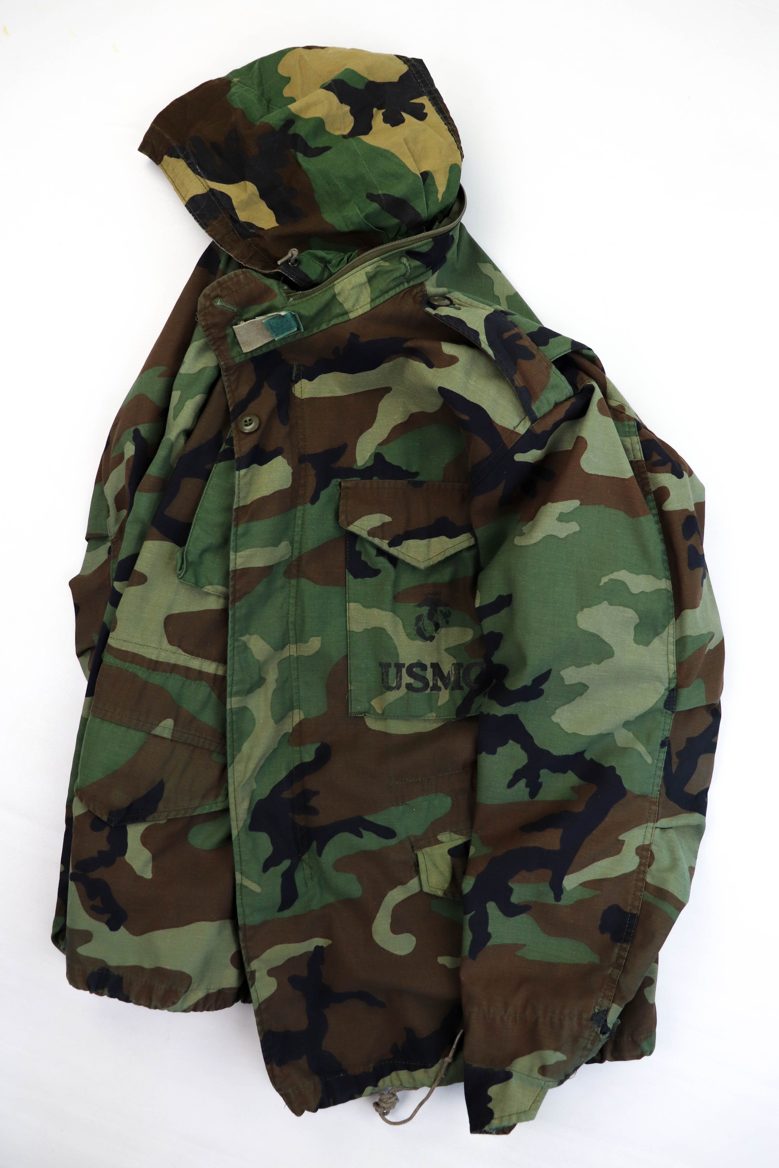 Vintage USMC Vintage 80s 1985 GENERAL Zip M-65 Camo Field Jacket Size US M / EU 48-50 / 2 - 3 Thumbnail