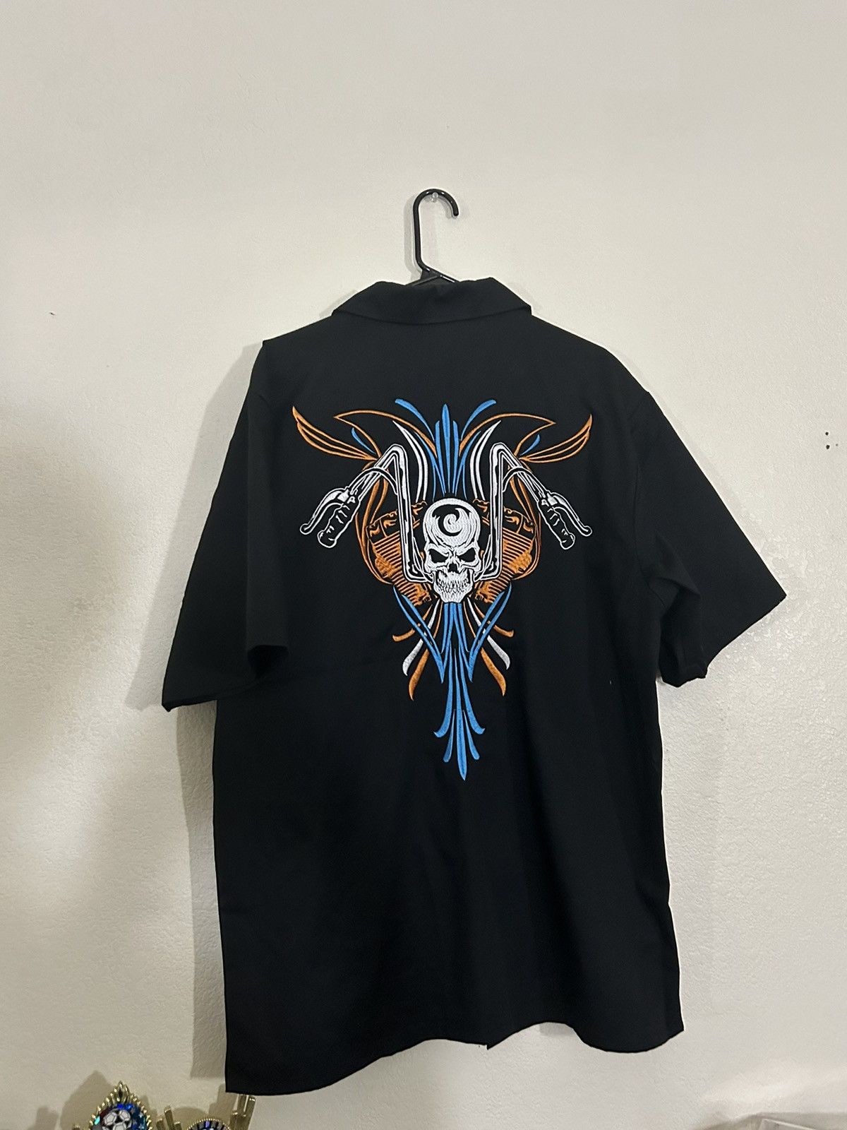 Japanese Brand × Vintage Black Ironhorse Originals Buttonup Biker Size US L / EU 52-54 / 3 - 2 Thumbnail