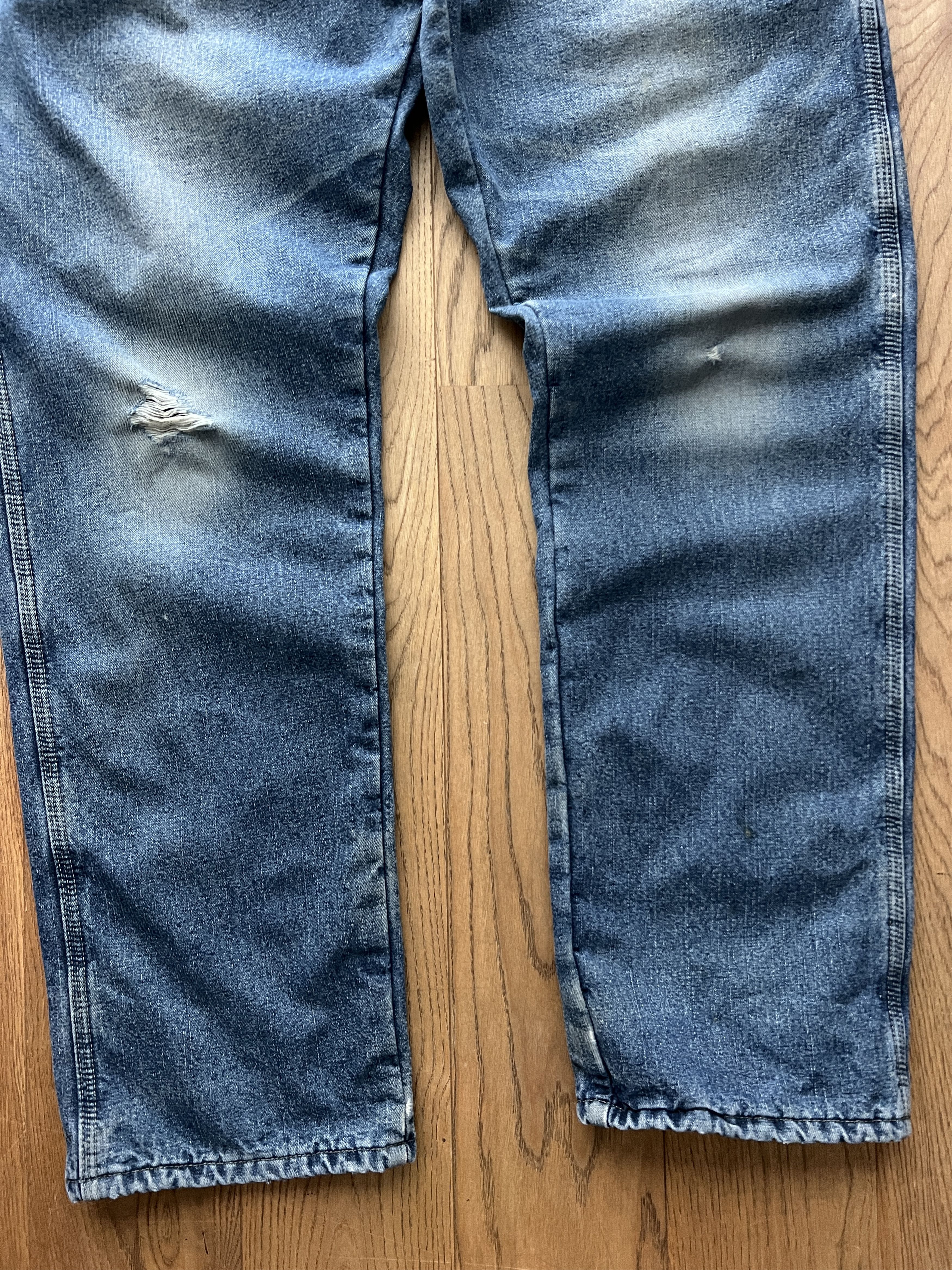 Wrangler Crazy! Wrangler vintage 90s carpenter fleece denim workpants Size US 36 / EU 52 - 17 Thumbnail