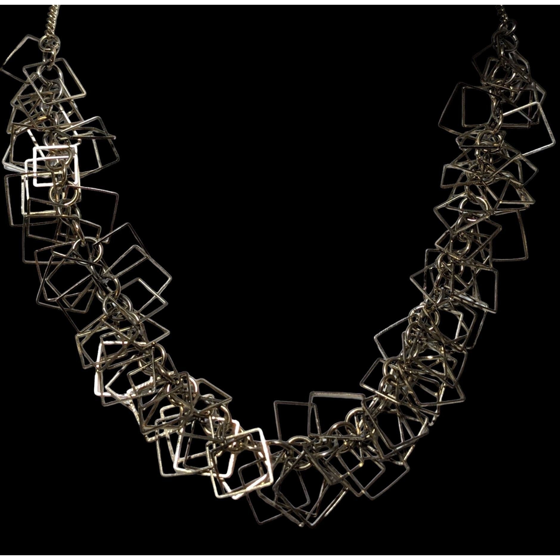 Other Gold Geometric Fringe Link Necklace Size ONE SIZE - 2 Thumbnail