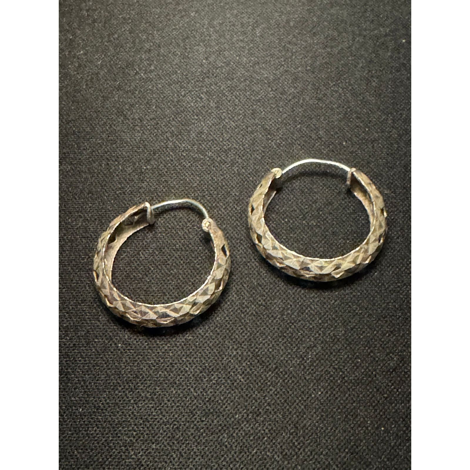 Other 925 Sterling Silver Vintage Hoop Earrings Size ONE SIZE - 2 Thumbnail