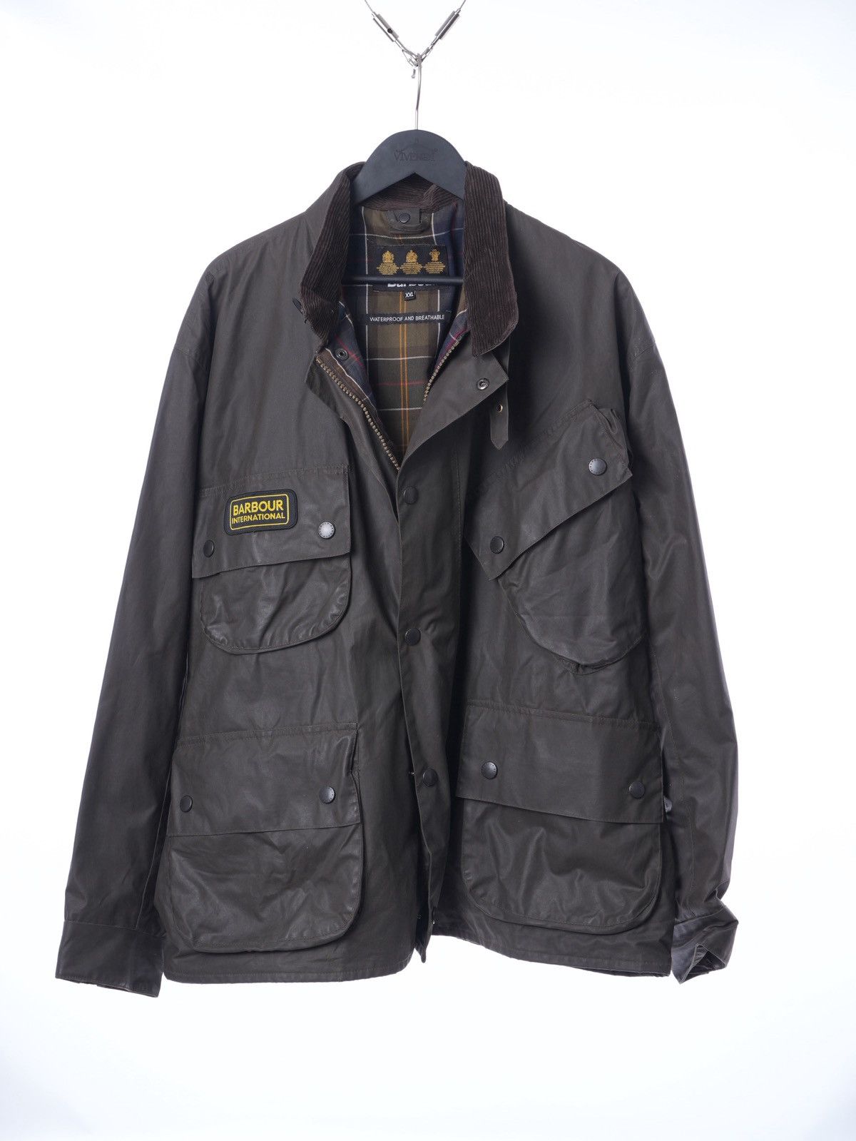 Barbour Barbour International Wax Duracotton Belted Jacket T590 Size US XXL / EU 58 / 5 - 2 Thumbnail