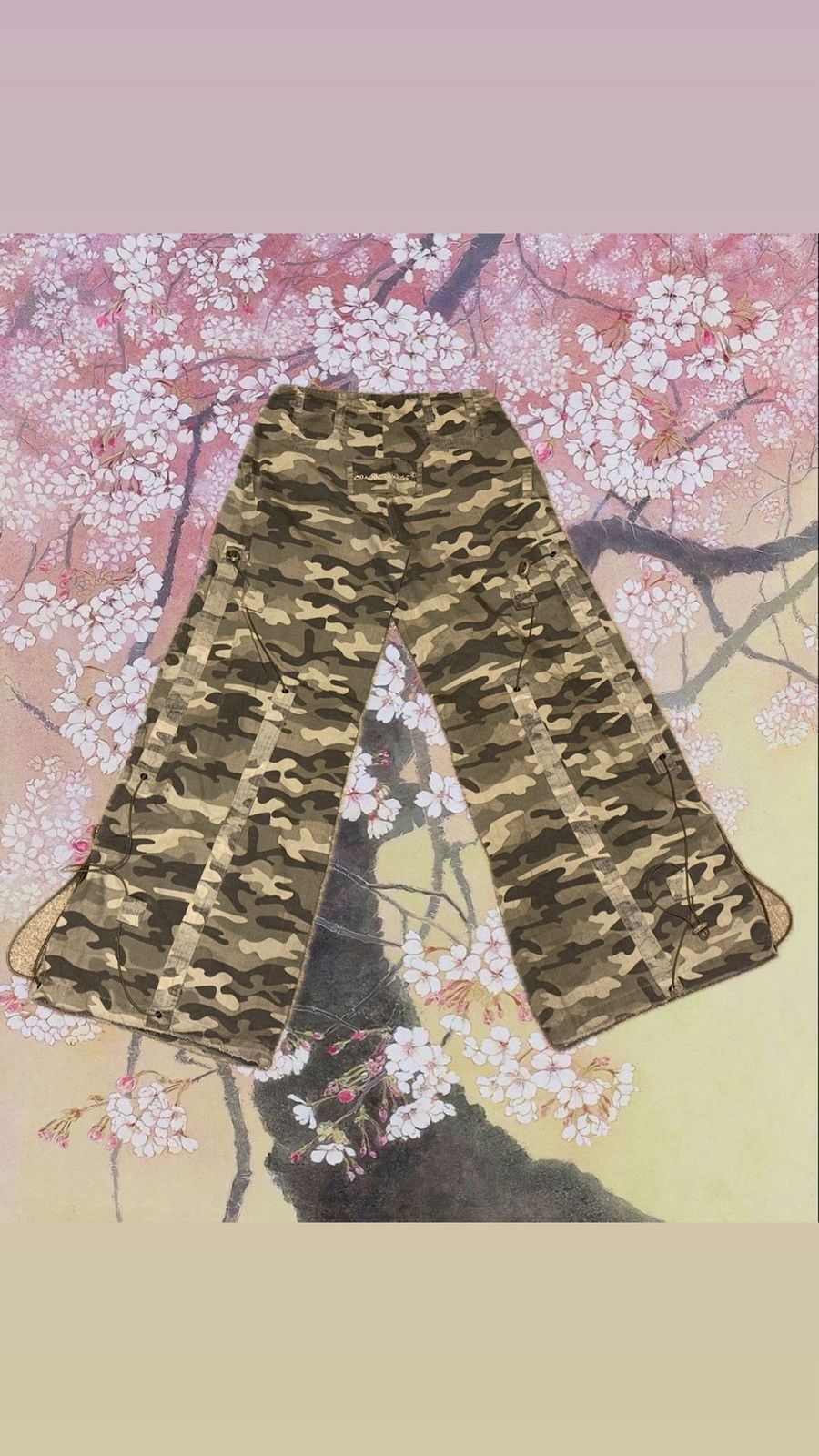 Criminal Damage Camo Parachute Trouser Pant!🪖🖤 Criminal Damage Size 26" / US 2 / IT 38 - 3 Thumbnail