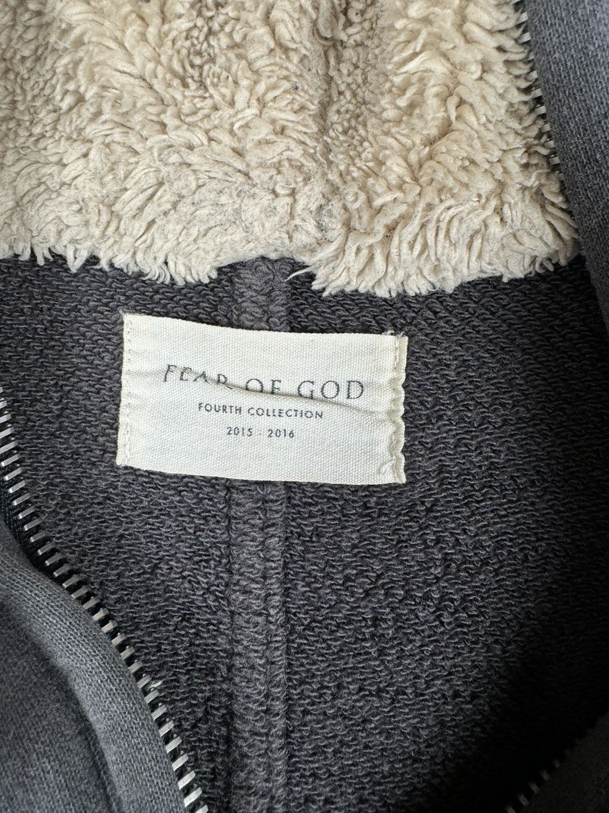 Fear of God 4th 3/4 Zip Sherpa Hoodie Size US L / EU 52-54 / 3 - 4 Thumbnail