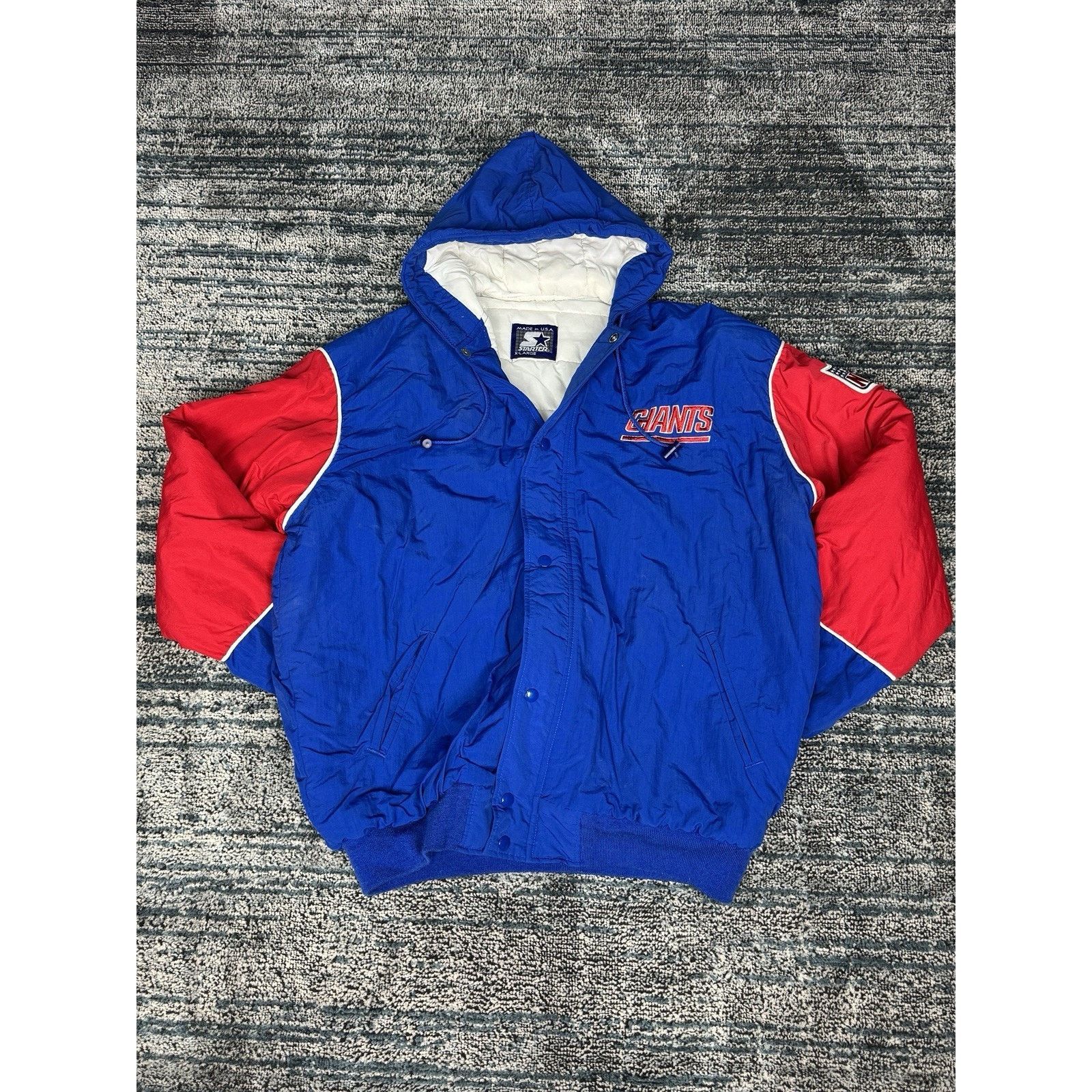 Starter New York Giants 1990s Vintage NFL Satin Starter SZ XL Size US XL / EU 56 / 4 - 2 Thumbnail