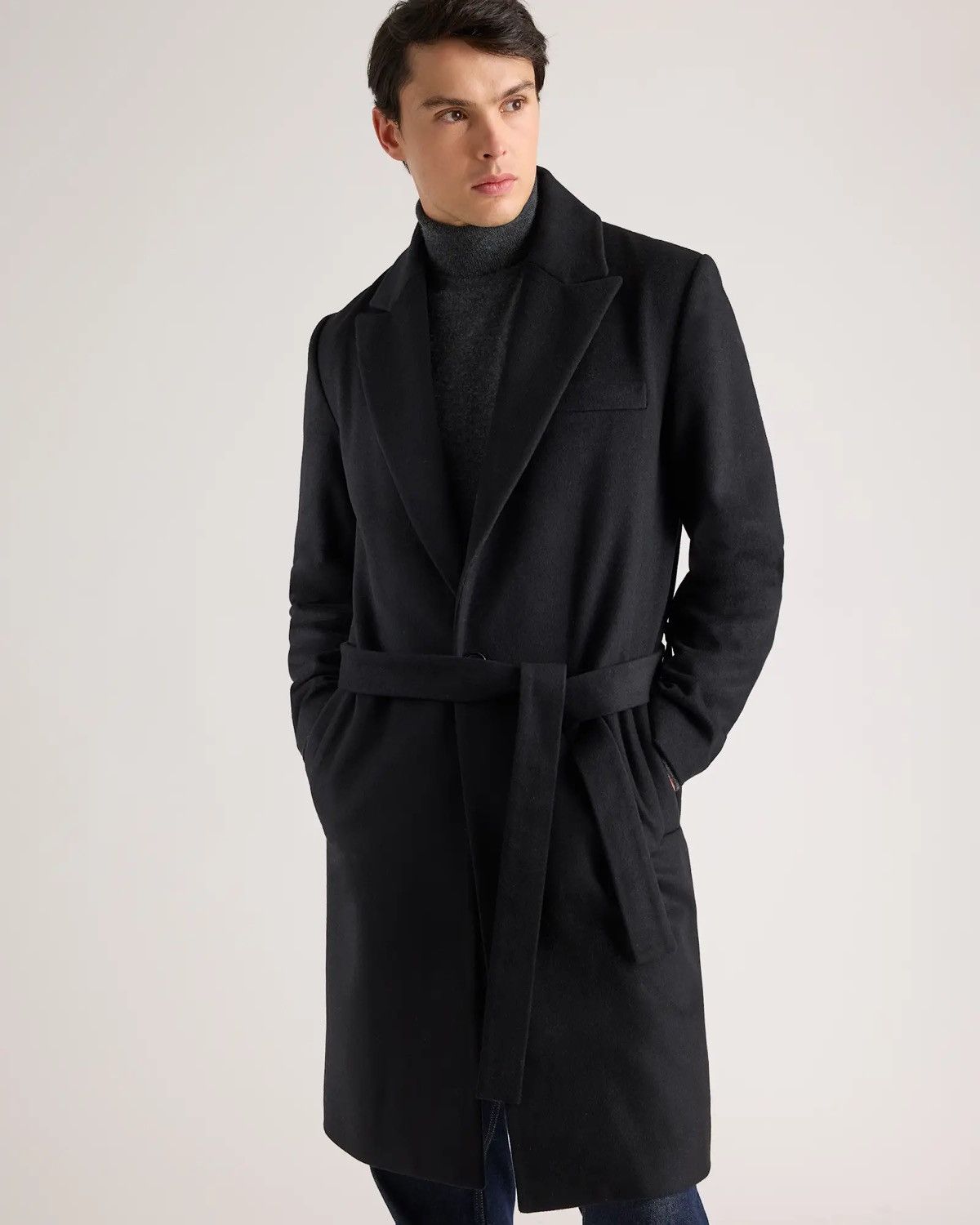 Quince Quince Italian Belted Wool Overcoat (Medium) - NWT Size US M / EU 48-50 / 2 - 3 Thumbnail