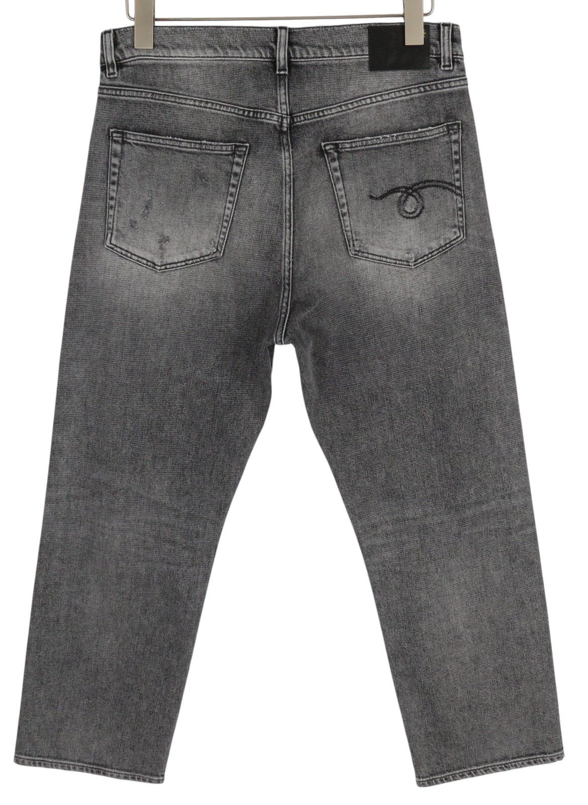 R13 BOYFRIEND 29 Vintage Grey Distress Washed Faded 85464 Size 29" - 4 Thumbnail
