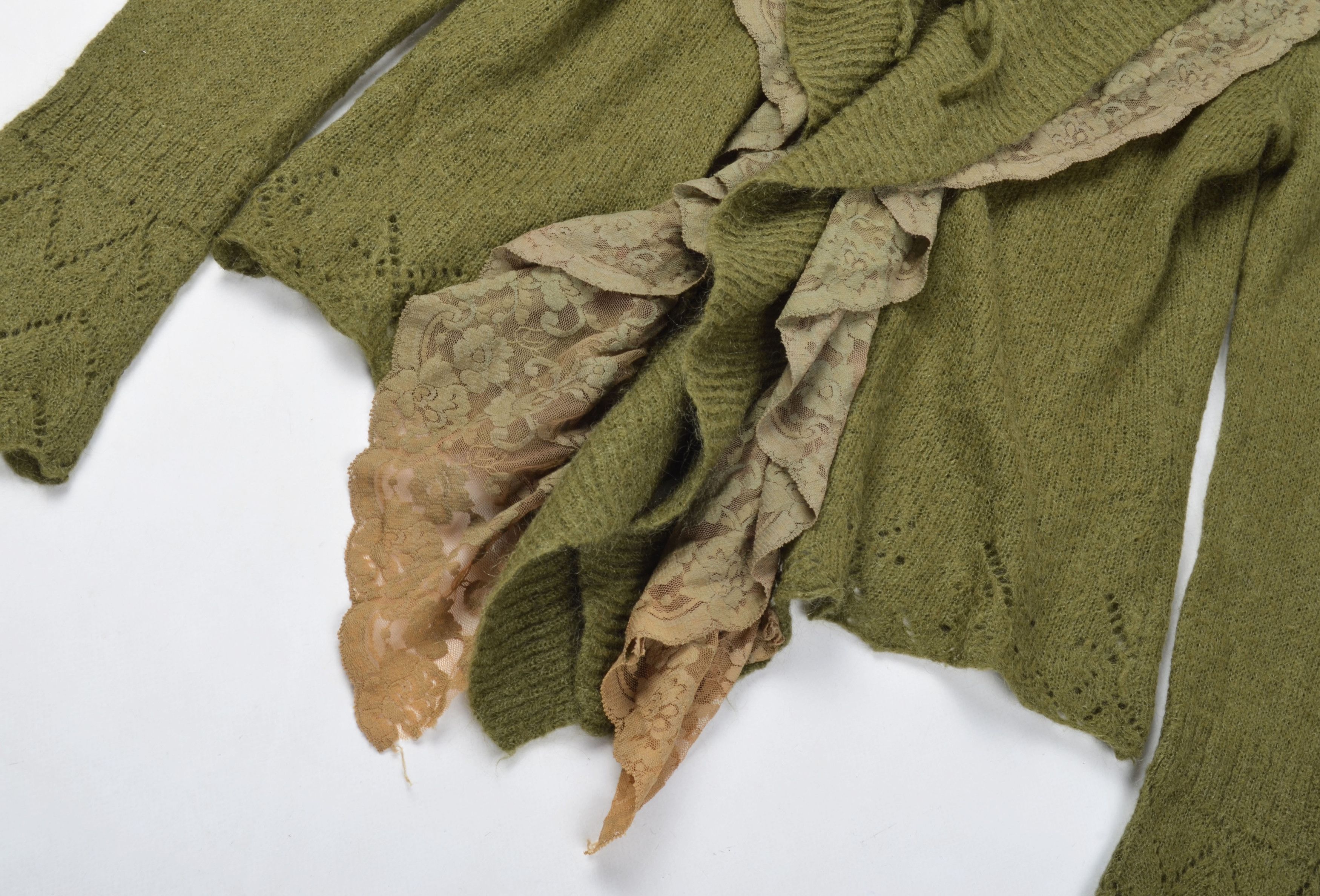 Other Vintage Peruggi Y2K Fairy Kid Mohair Blend Cardigan Size L / US 10 / IT 46 - 6 Thumbnail