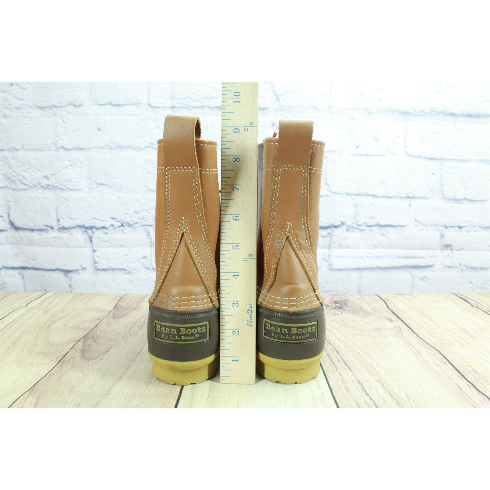L.L. Bean × Leather LL Bean Women's Leather Insulated Mid Calf Duck Boots Size US 8 / IT 38 - 6 Thumbnail