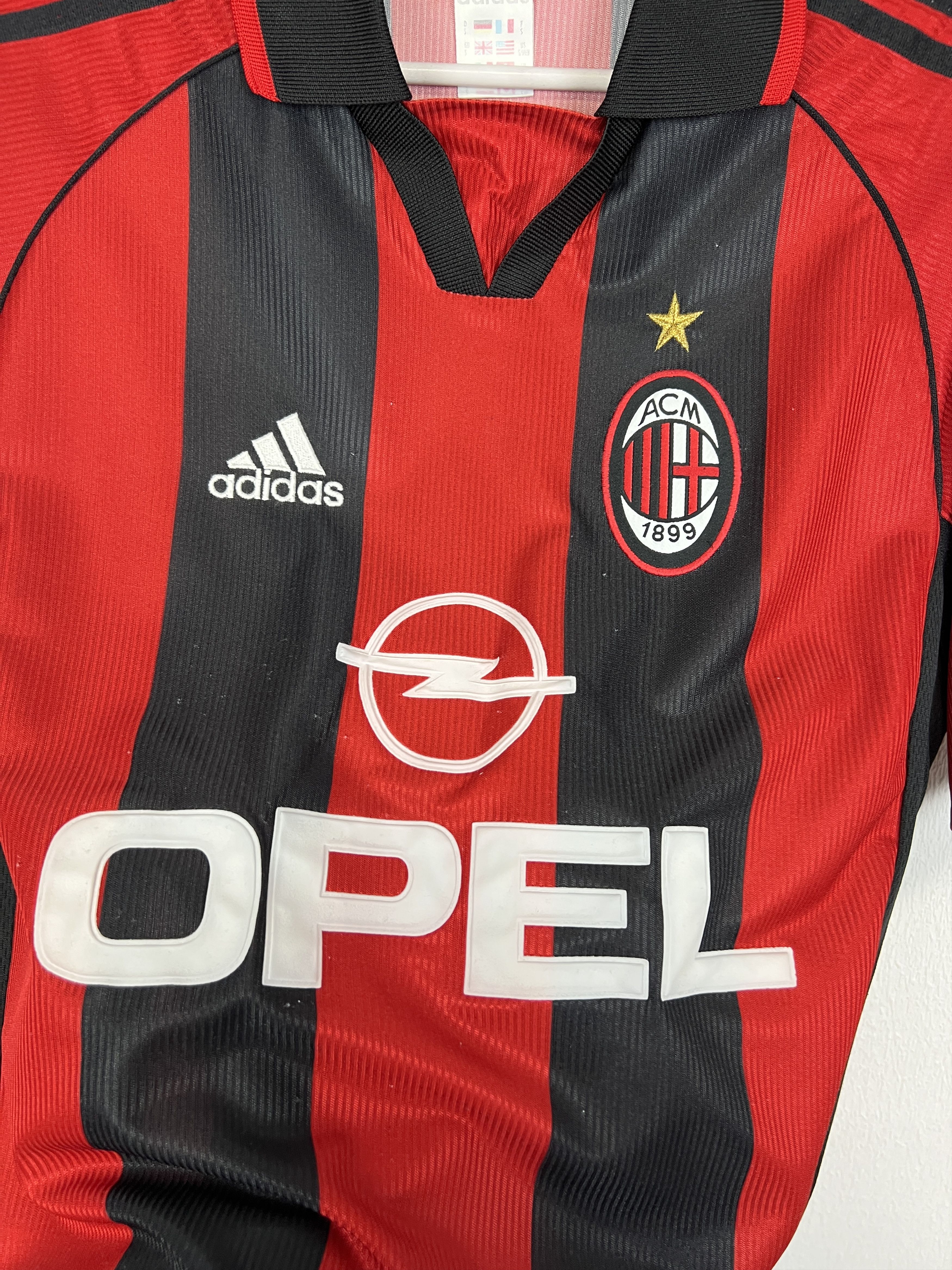 Adidas AC Milan Home football shirt 1998 Soccer Adidas Maglia Mens Size US S / EU 44-46 / 1 - 3 Thumbnail