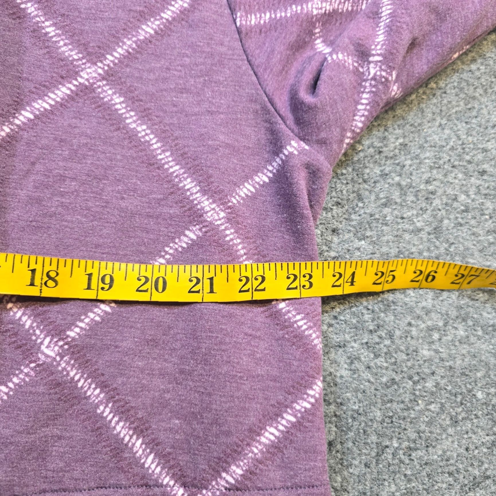 Vintage Cuddl Duds Cardigan Sweater Women XL Purple Plaid Open Front Casual Long Sleeve Knit Jersey Regular Open Front Cardigan Womens XL Purple Plaid Size XL / US 12-14 / IT 48-50 - 5 Thumbnail