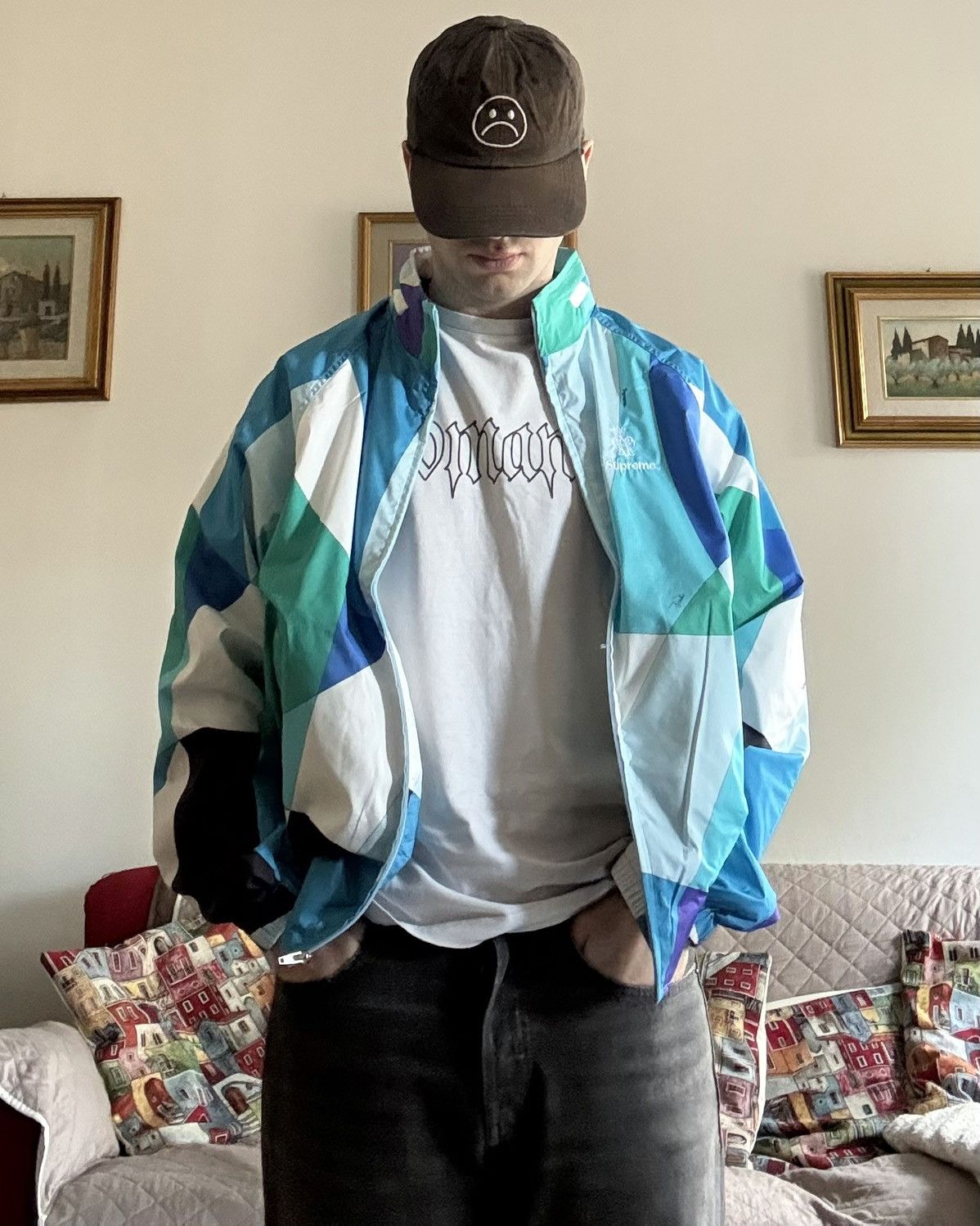Supreme 🌀 Supreme x Emilio Pucci 2021 Windbreaker – Blue (Size M) 🔥 Size US M / EU 48-50 / 2 - 7 Thumbnail