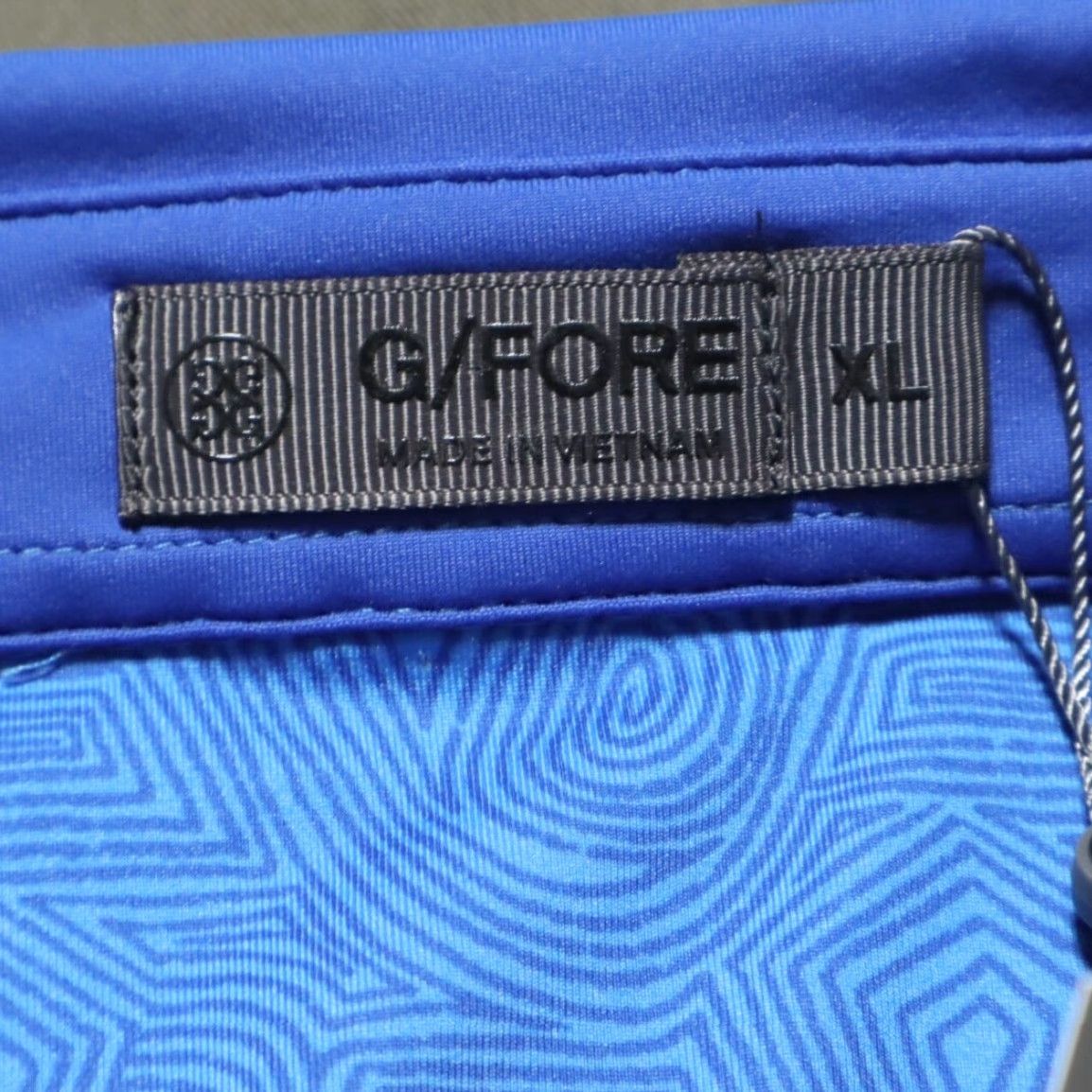 G/FORE G/Fore Blue Polo Shirt XL Mens Abstract Spiral Tech Stretch Shirt Size US XL / EU 56 / 4 - 5 Thumbnail