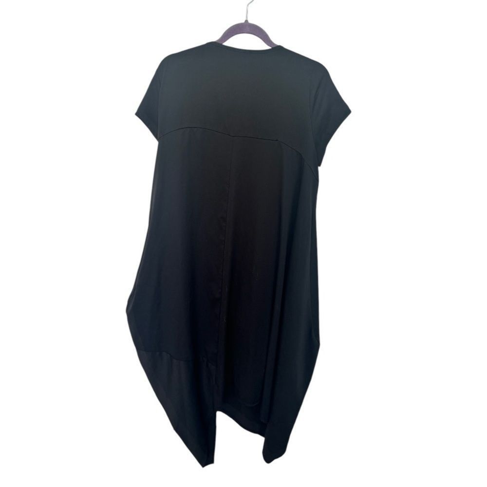 Other Stella Marina Collezione black asymmetrical zipper dress Size M / US 6-8 / IT 42-44 - 3 Thumbnail