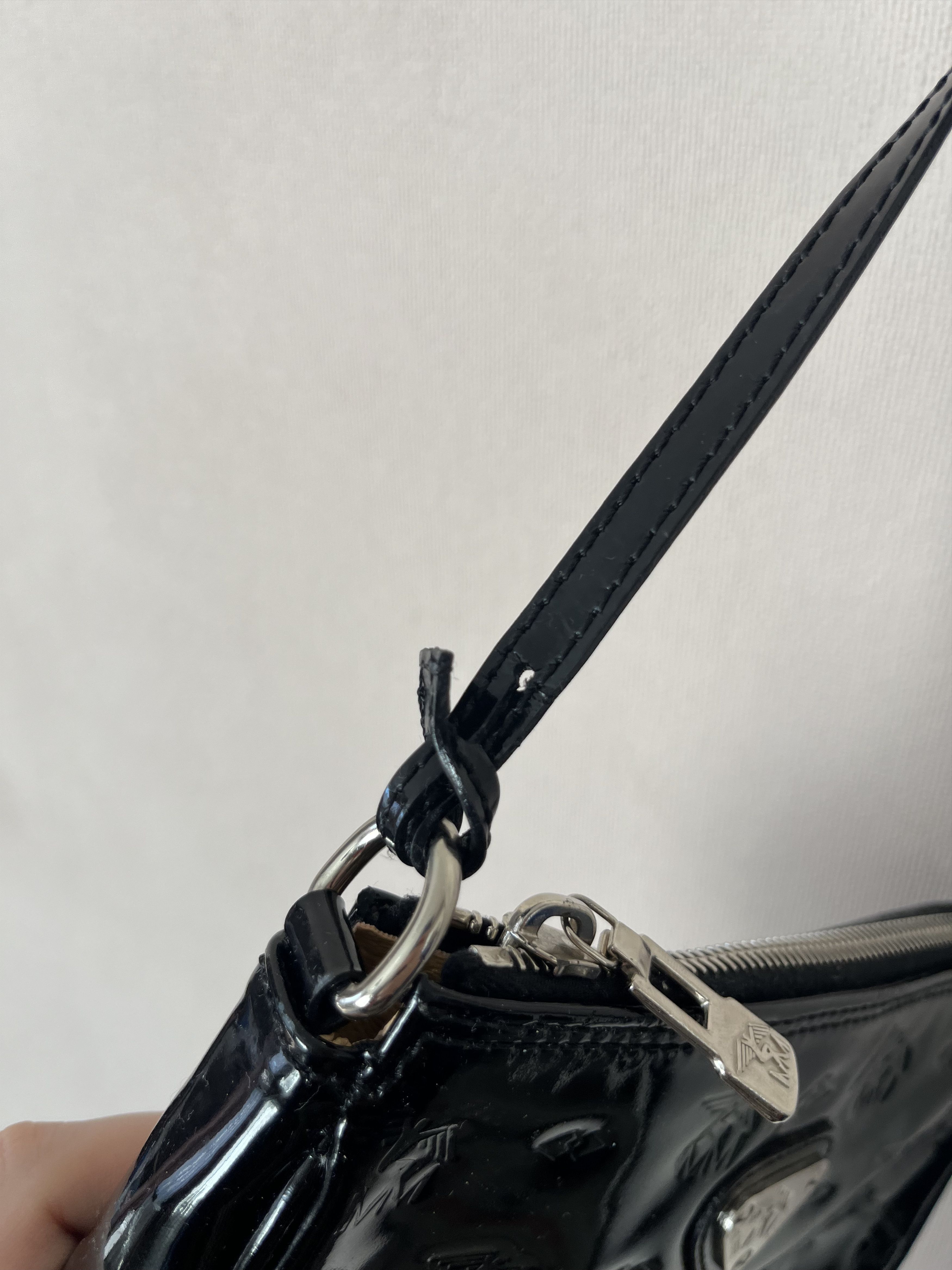Maison Mollerus MAISON MOLLERUS Black Shoulder Bag Embossed Logo Baguette Size ONE SIZE - 9 Thumbnail