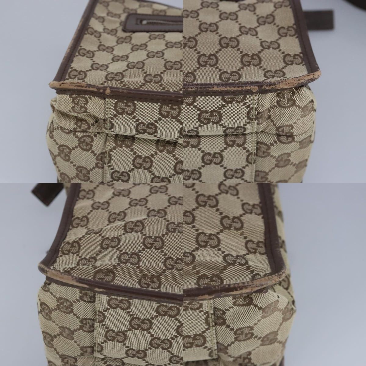 Gucci GUCCI GG Canvas Shoulder Bag Beige Silver Size ONE SIZE - 10 Thumbnail