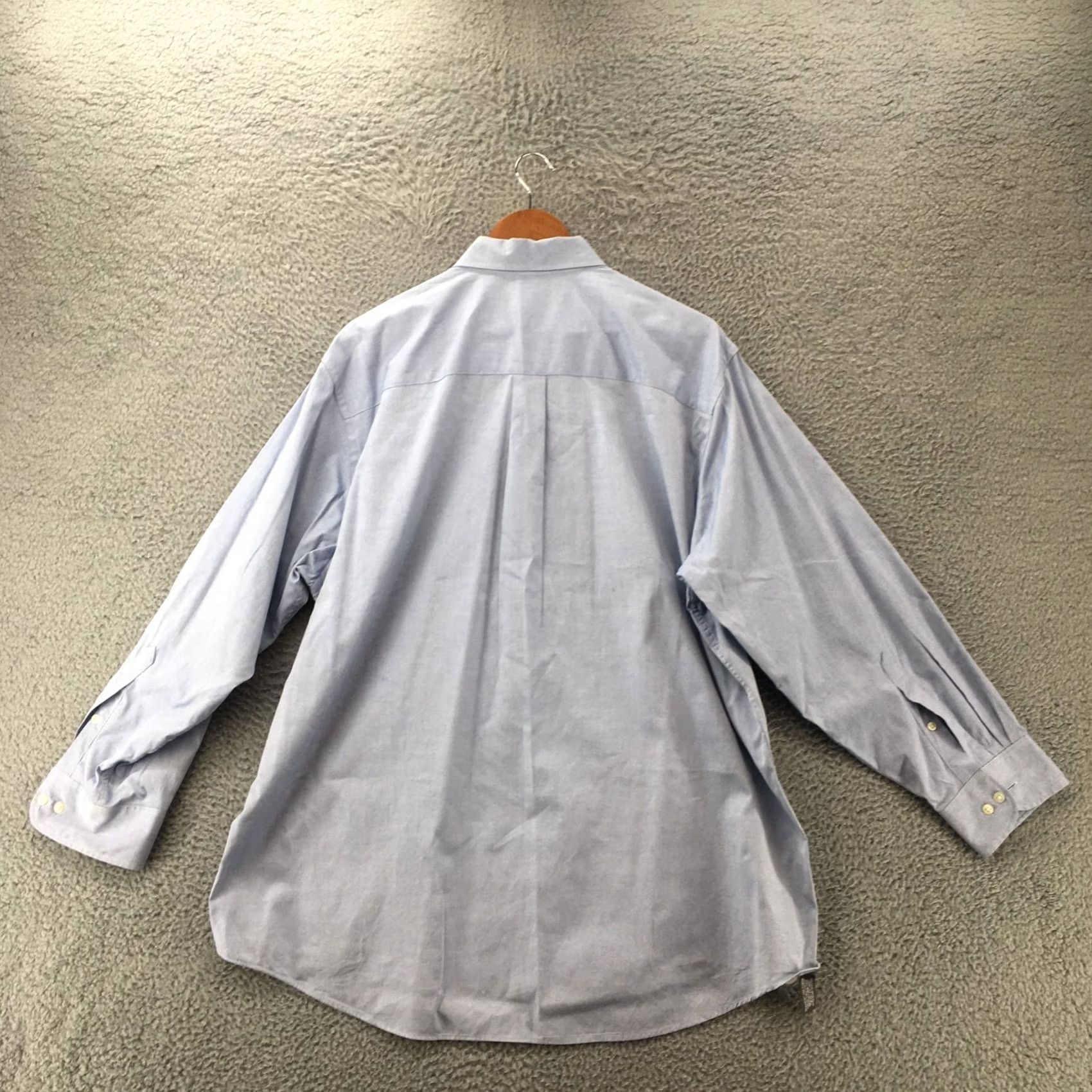 Geoffrey Beene Geoffrey Beene Shirt Mens 32/33 90s Blue Long Sleeve Button Up Zip? Size US XS / EU 42 / 0 - 7 Thumbnail