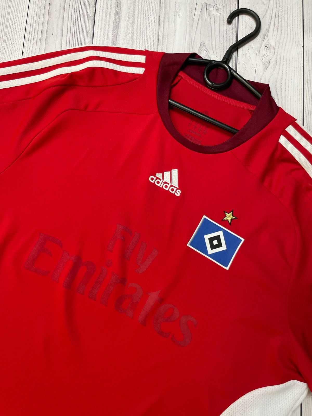 Other × Vintage Vintage Hamburg soccer jersey rare red away size XL Size US XL / EU 56 / 4 - 2 Thumbnail