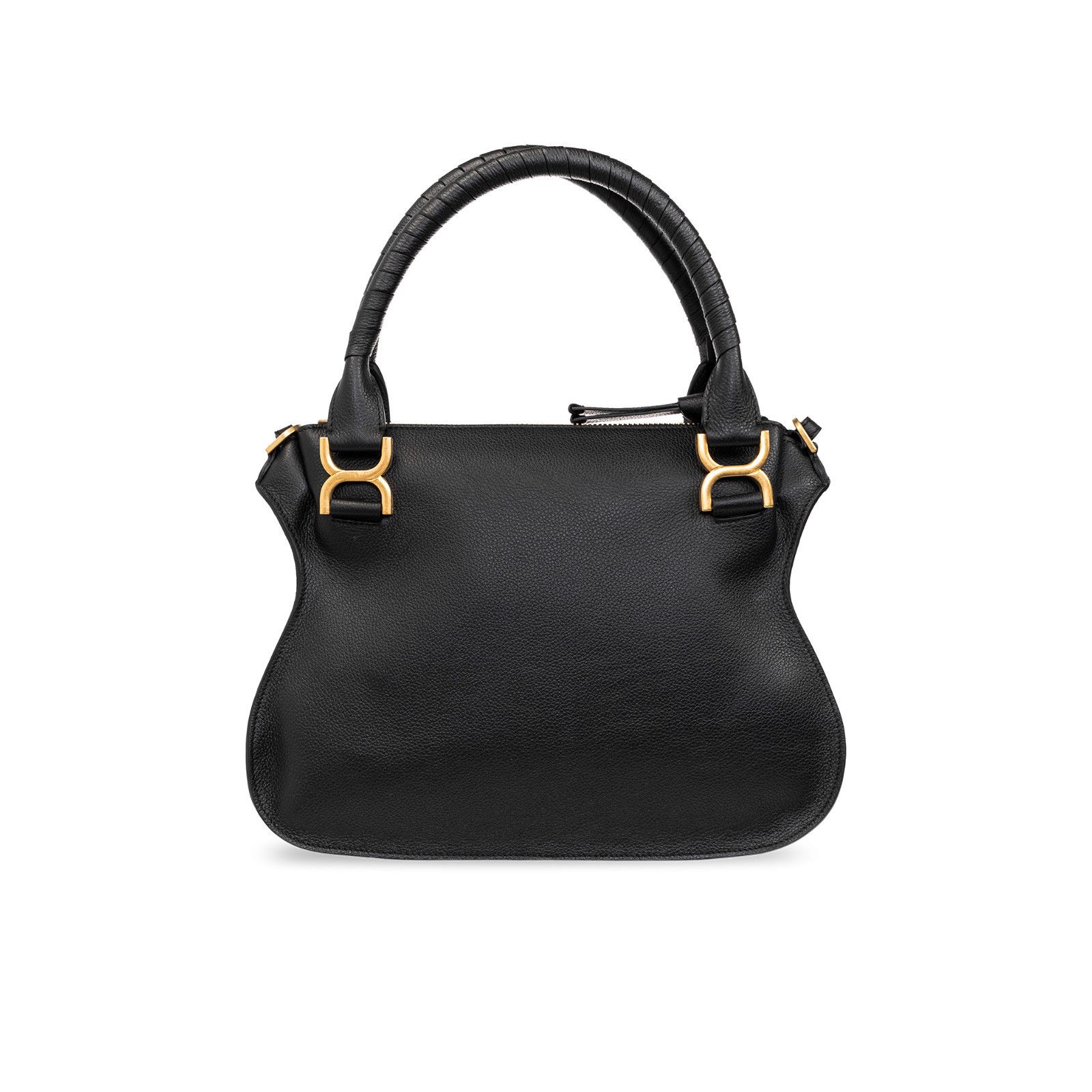 Chloe Chloe Medium Hobo Black Grained Leather Shoulder Bag New & A Size ONE SIZE - 2 Thumbnail
