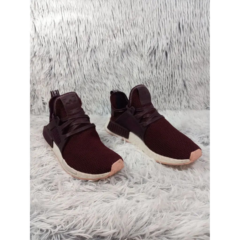 Adidas Adidas NMD XR1 Burgundy Boost Sneakers Size US 10 Size US 10 / IT 40 - 3 Thumbnail
