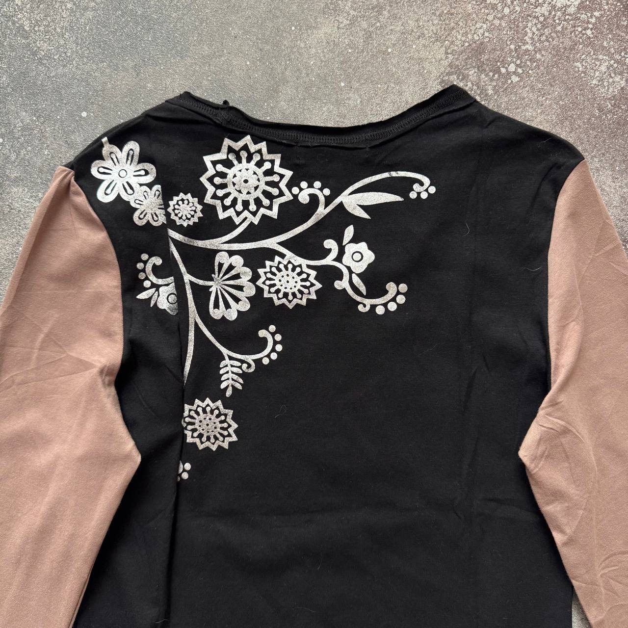 20471120 Custo Barcelona Style Y2K Vintage Boho Glam Floral Blouse Size M / US 6-8 / IT 42-44 - 8 Thumbnail
