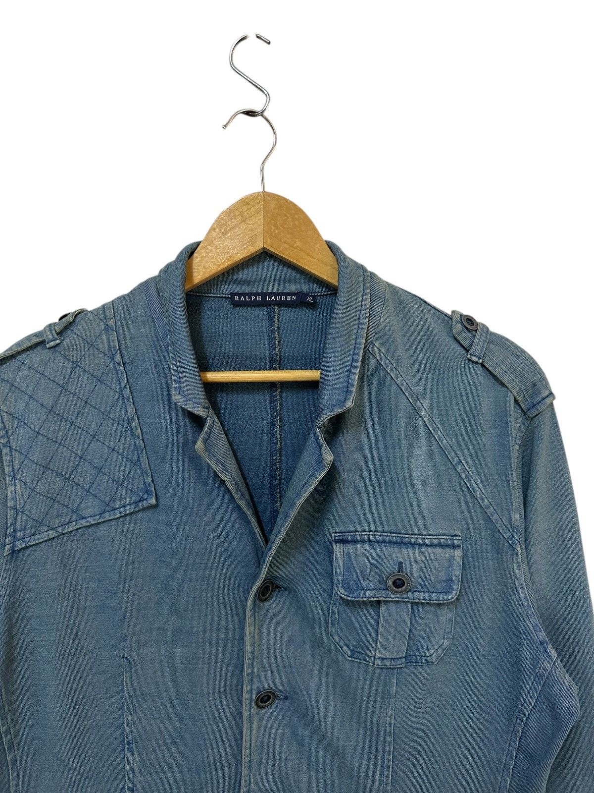 Ralph Lauren Ralph lauren quilted shoulder military style cotton jacket Size US XL / EU 56 / 4 - 4 Thumbnail