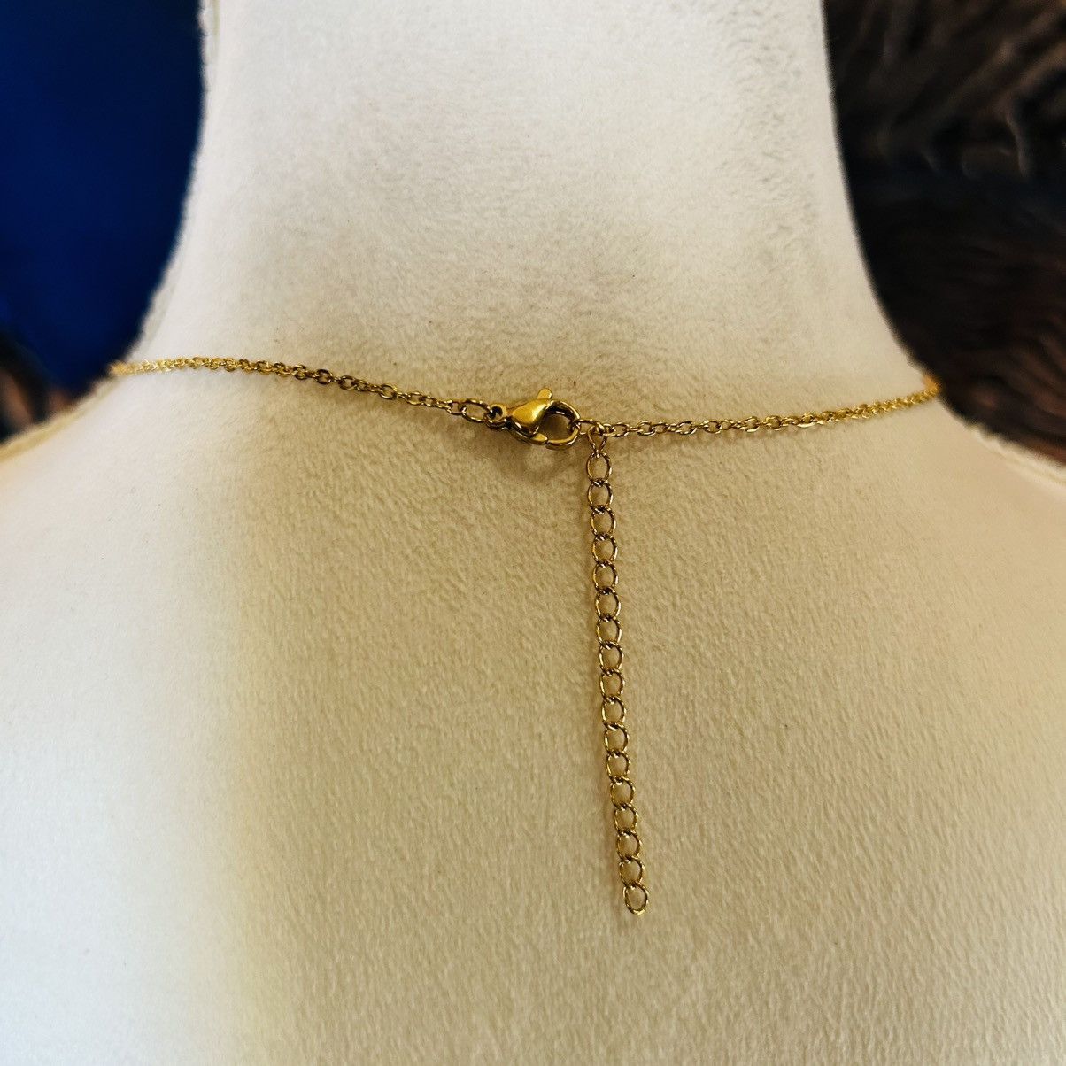 Handmade Handcrafted vintage cat eye glass pendant on chain necklace Size ONE SIZE - 5 Thumbnail