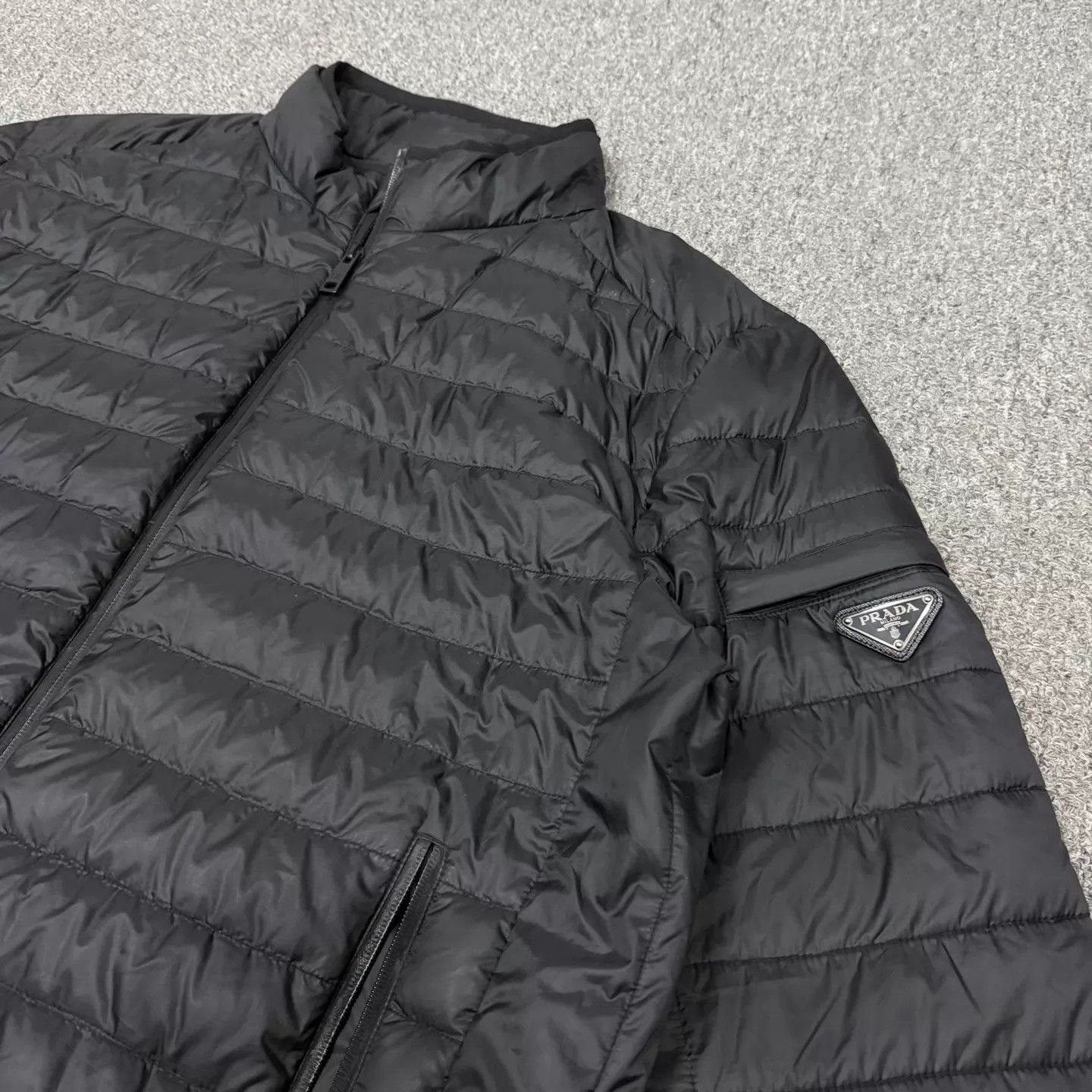 Prada Prada Black Triangle Logo Down Jacket Size 56 Size US XL / EU 56 / 4 - 3 Thumbnail