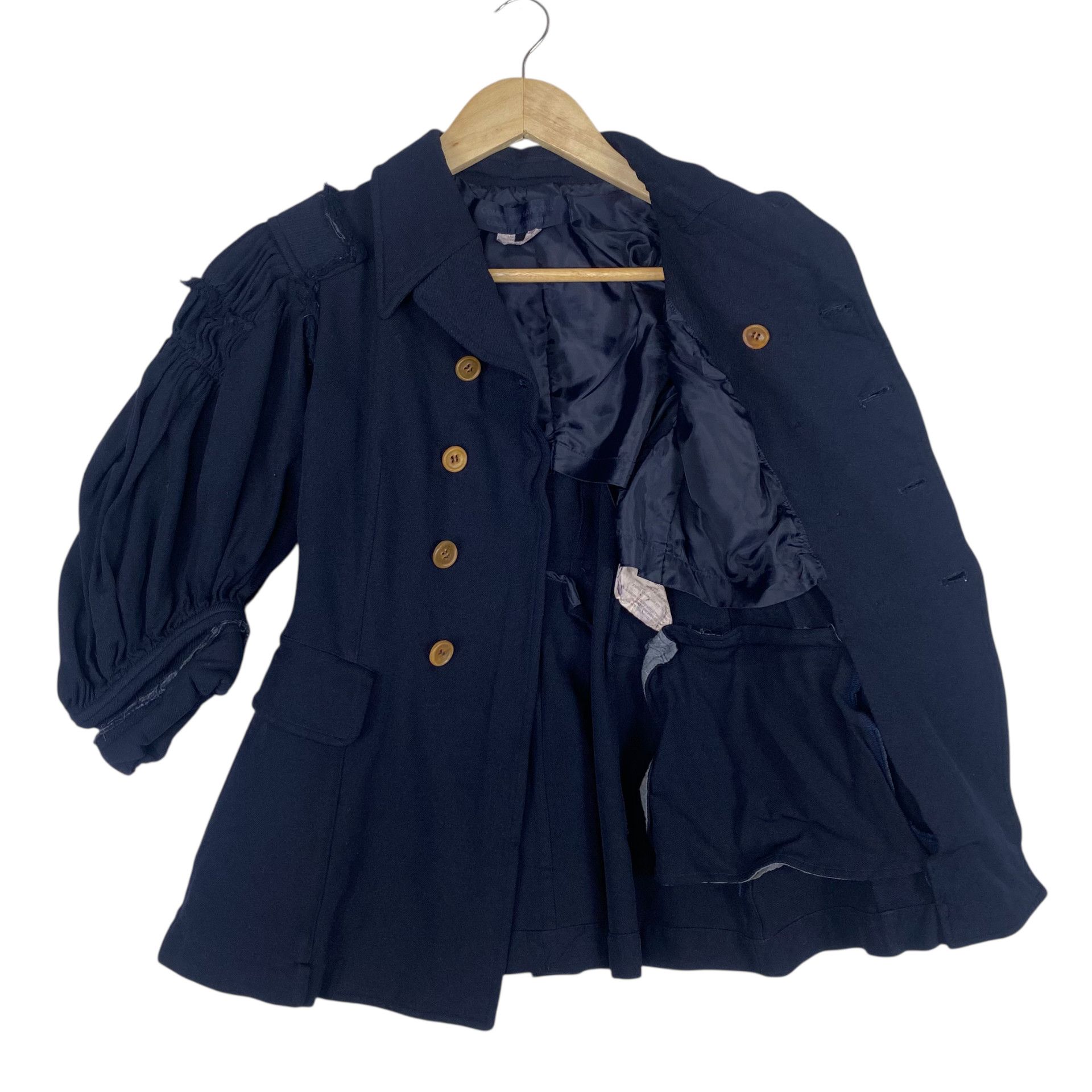 Comme des Garcons 💥AD2007 COMME DES GARCONS RUNWAY BREASTED JACKET Size S / US 4 / IT 40 - 8 Thumbnail