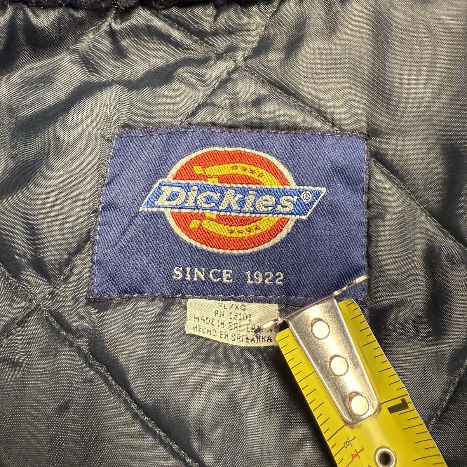 Dickies Vintage Dickies Bomber Jacket Faux Fur Mens XL Navy Blue Size US XL / EU 56 / 4 - 10 Thumbnail