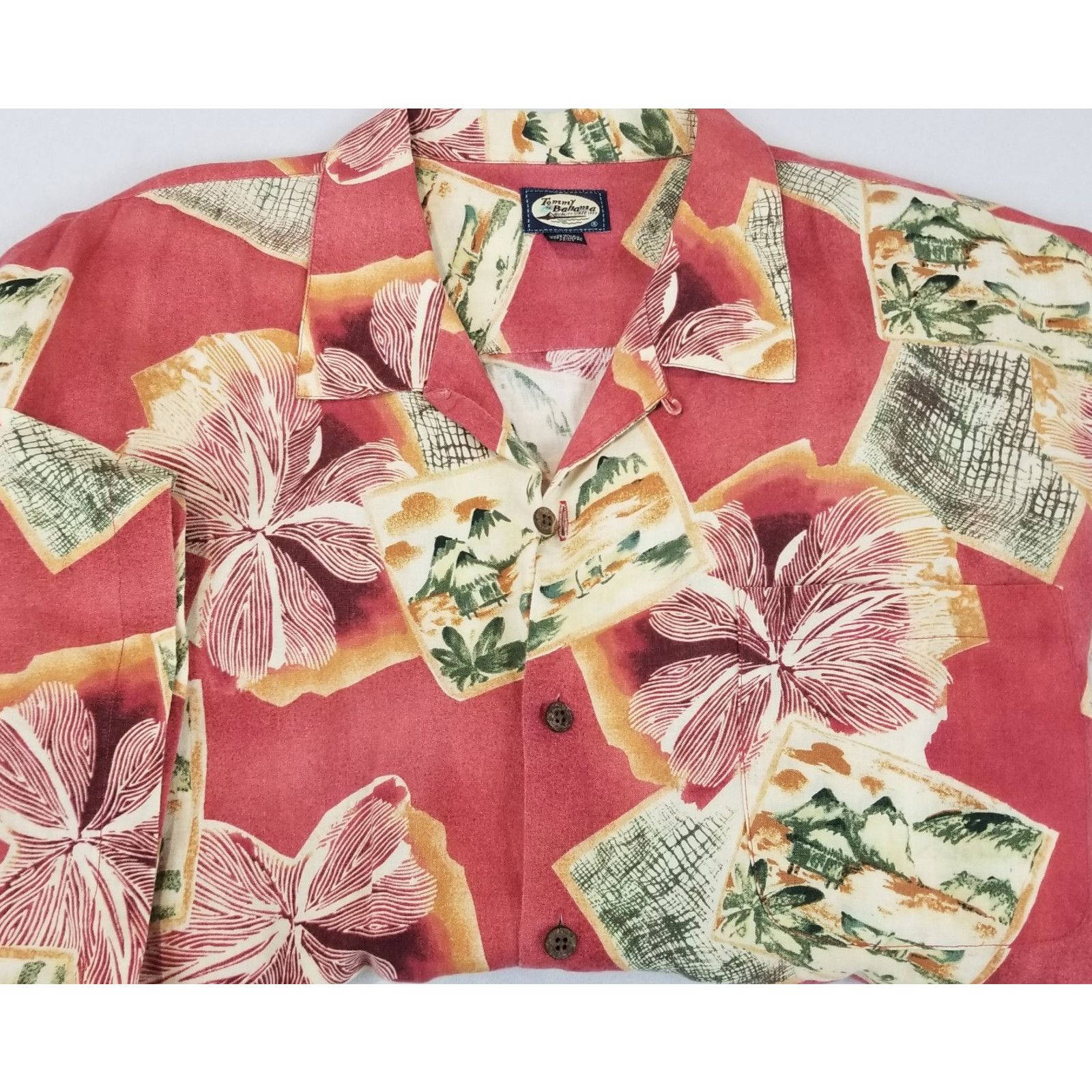 Tommy Bahama Tommy Bahama Shirt Mens XXL Linen Loop Collar Hawaiian Aloha Size US XXL / EU 58 / 5 - 1 Thumbnail