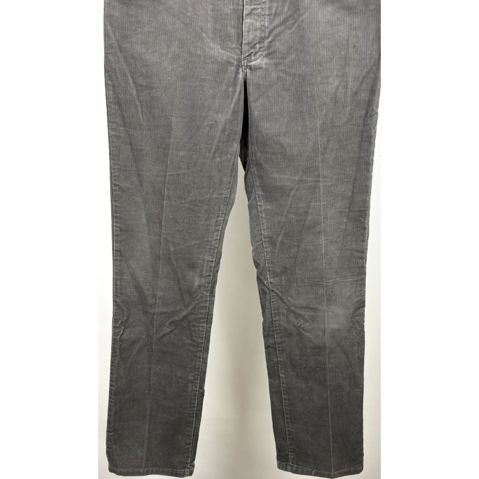Lee VINTAGE Lee Corduroy Pants Mens 33 33x32 ACTUAL Charcoal Gray Straight Leg 80s Size US 33 - 7 Thumbnail