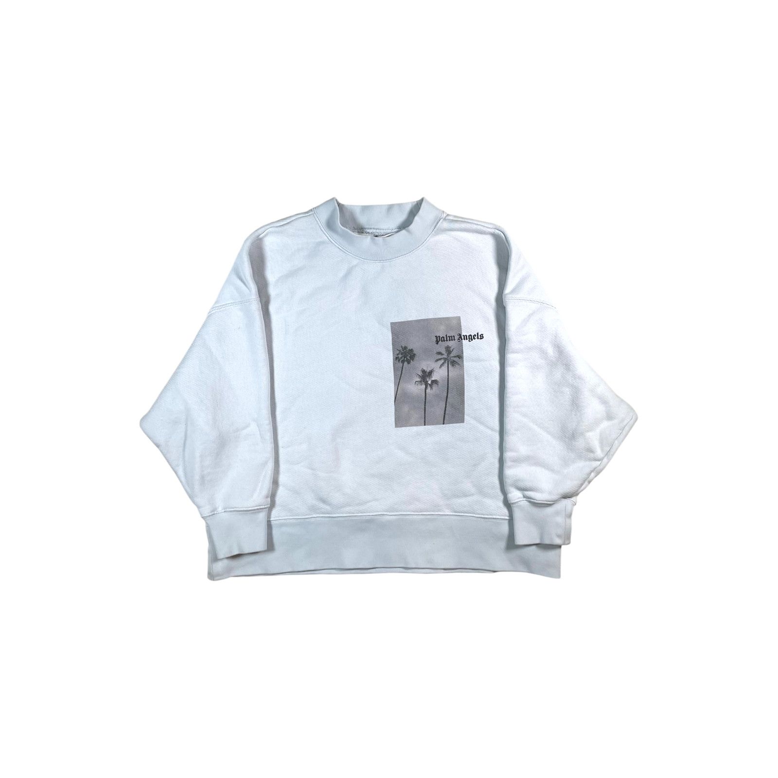 Palm Angels Palm Angels Palm Tree Crewneck Baby Blue Sweatshirt Size US S / EU 44-46 / 1 - 1 Thumbnail