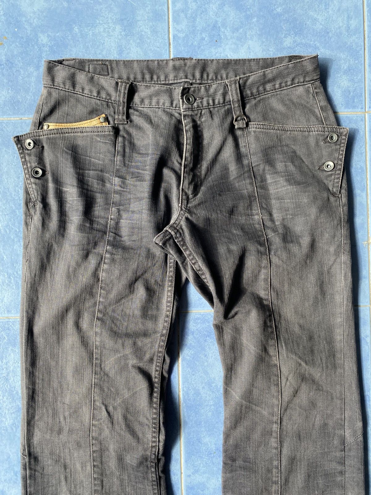 Japanese Brand Nicole Club For Men Black Denim Size US 31 - 4 Thumbnail