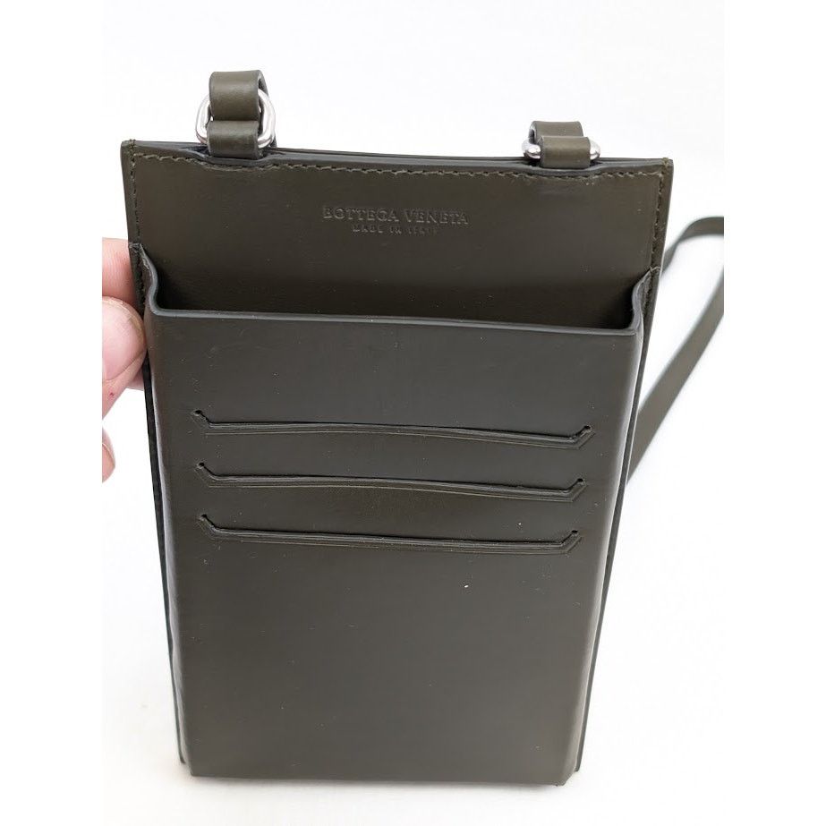 Bottega Veneta o1rshd1 Q:3 / Size: OS / Paper Calf Perforated Case in Kaki Size ONE SIZE - 13 Thumbnail