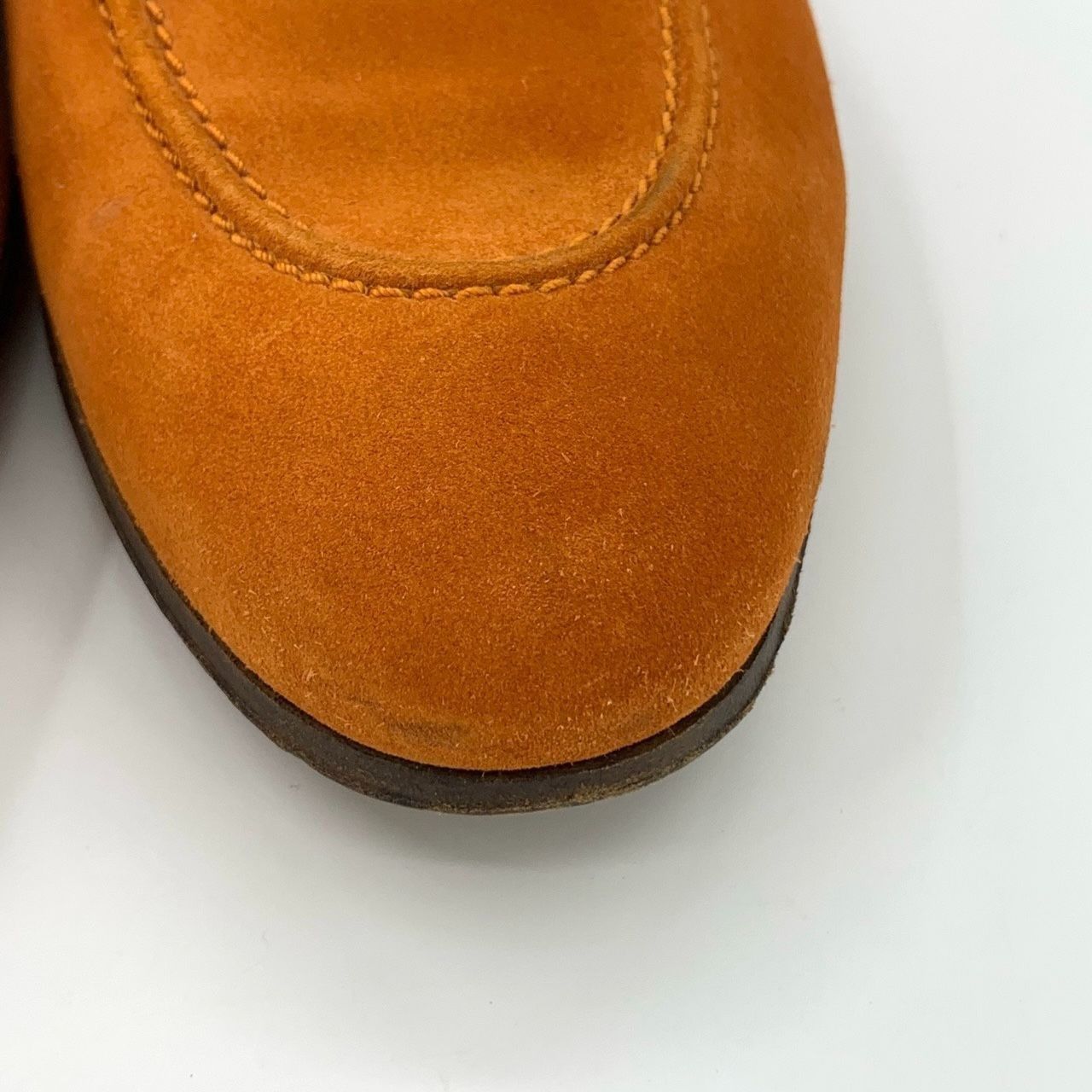 Hermes Hermès Mens Orange Suede Tassel Loafers Size 42 Size US 9 / EU 42 - 9 Thumbnail