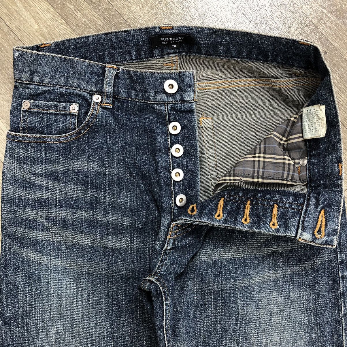 Burberry Vintage Burberry Black Label Faded Blue Jeans Size US 27 - 3 Thumbnail