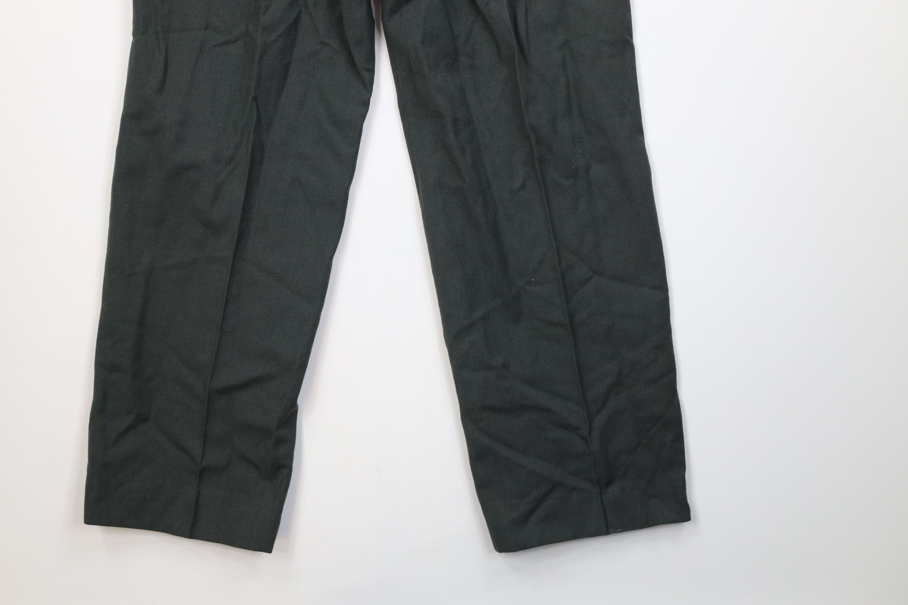 Vintage Vintage 50s Korean War Army Green 44 Wide Leg Pants USA USGI Size US 31 - 16 Thumbnail