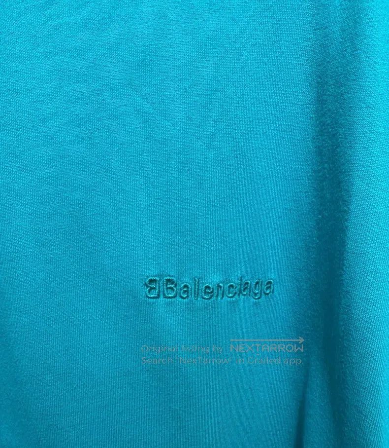 Balenciaga Balenciaga Lake blue embroidered short-sleeve Size US M / EU 48-50 / 2 - 2 Thumbnail